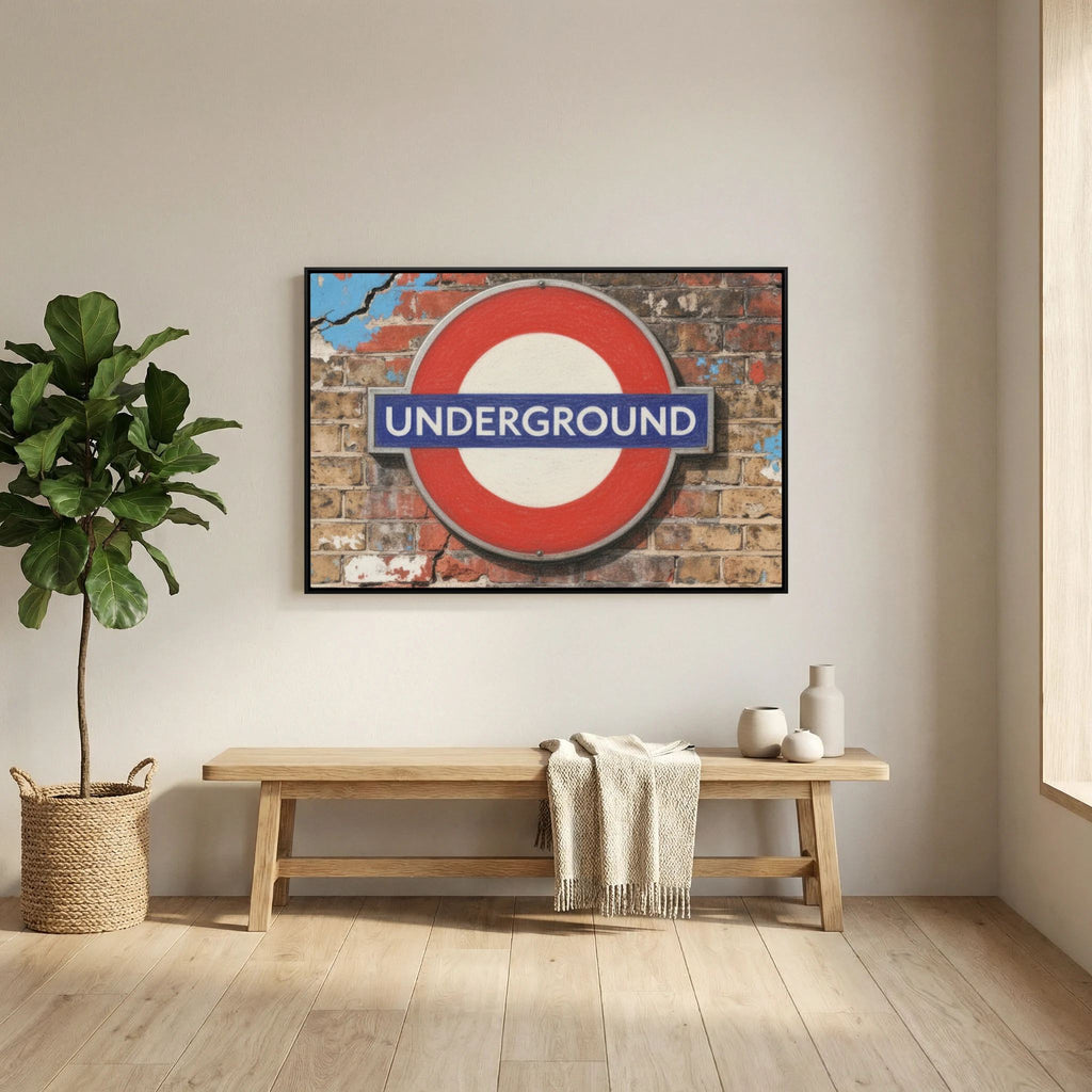 Retro London Underground Sign