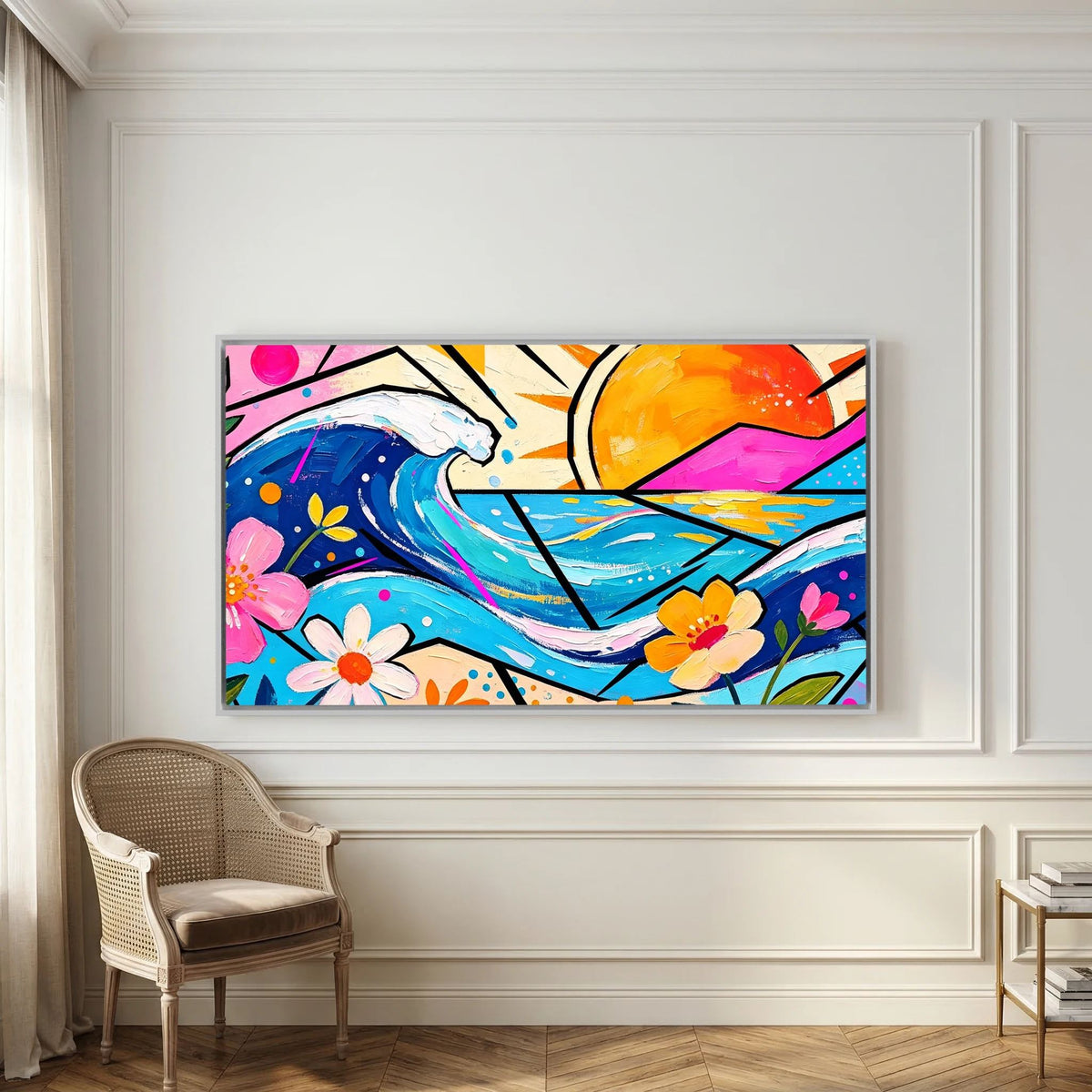 Pastel Pacific Beach Canvas Wall Art