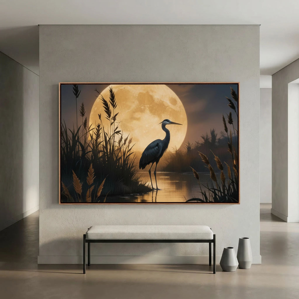 Heron In Wetlands