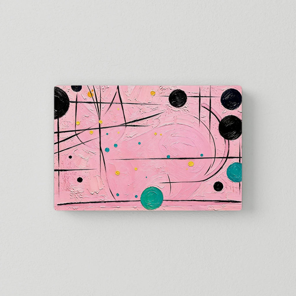 Pink Cat Canvas Art
