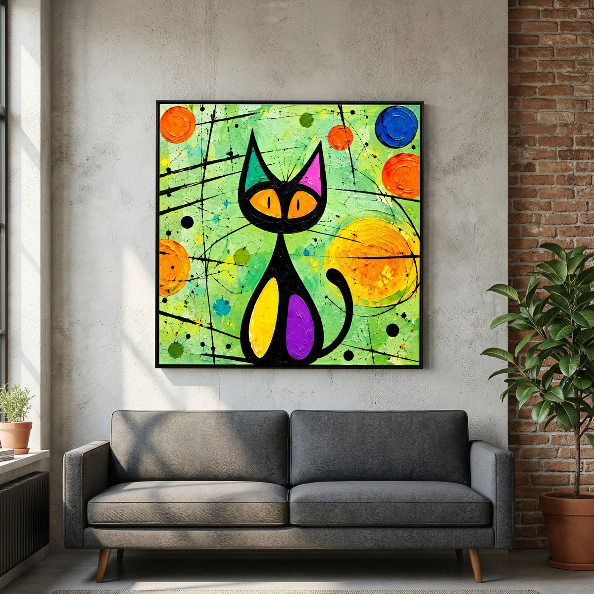 Smitten Kitten Canvas Wall Art