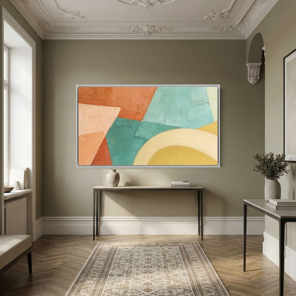 Sediment Layers  Large Wall Canvas 