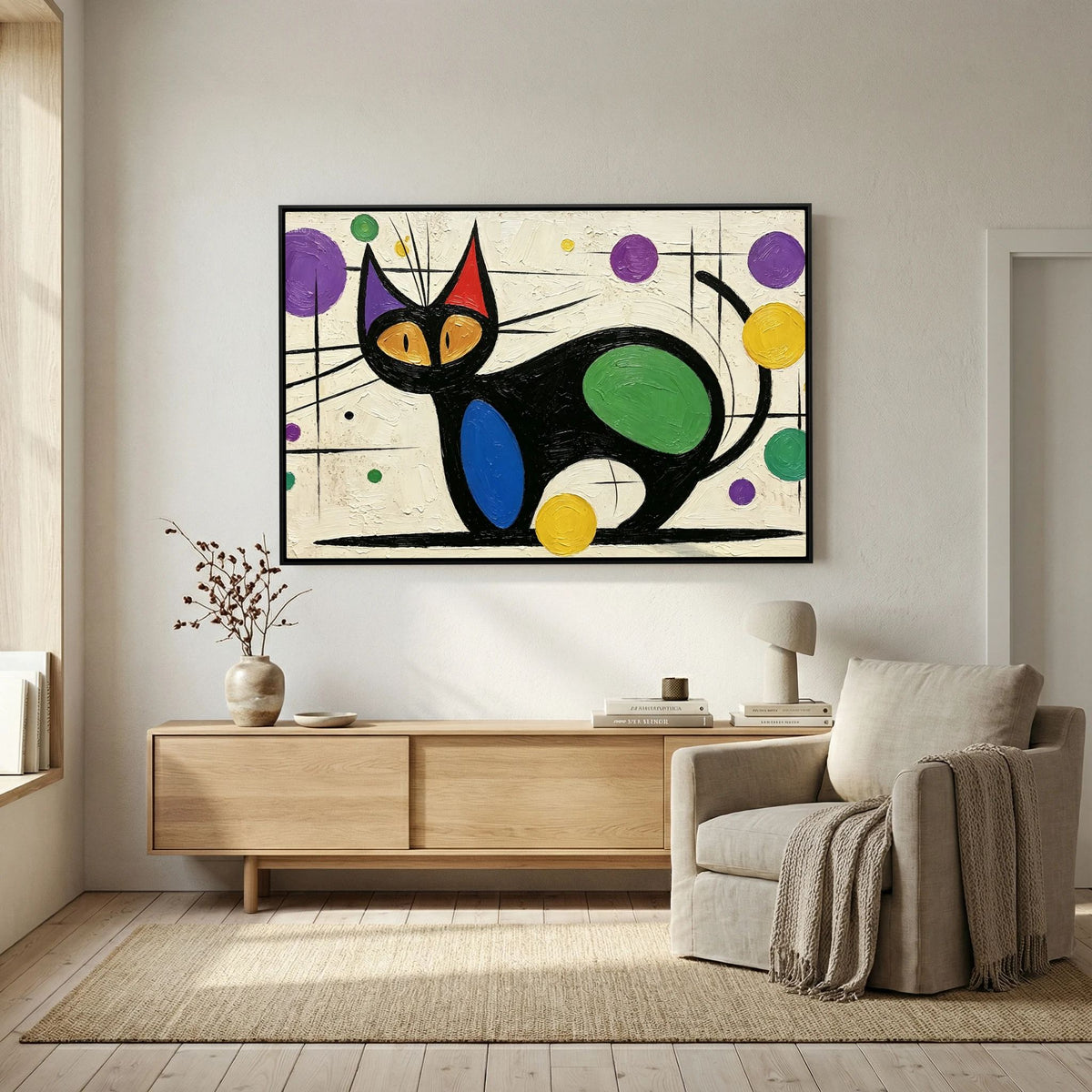 Miro Whiskers Canvas Art