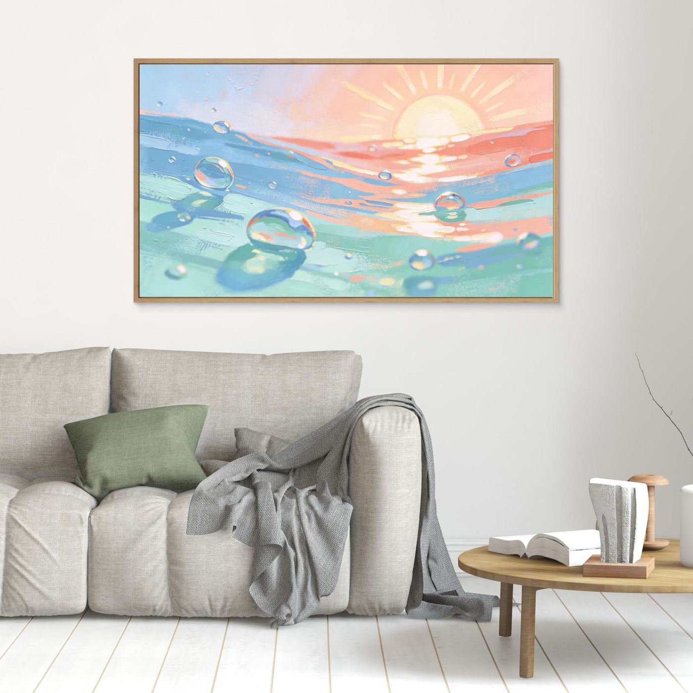 Sun And Sea Bubbles Canvas 