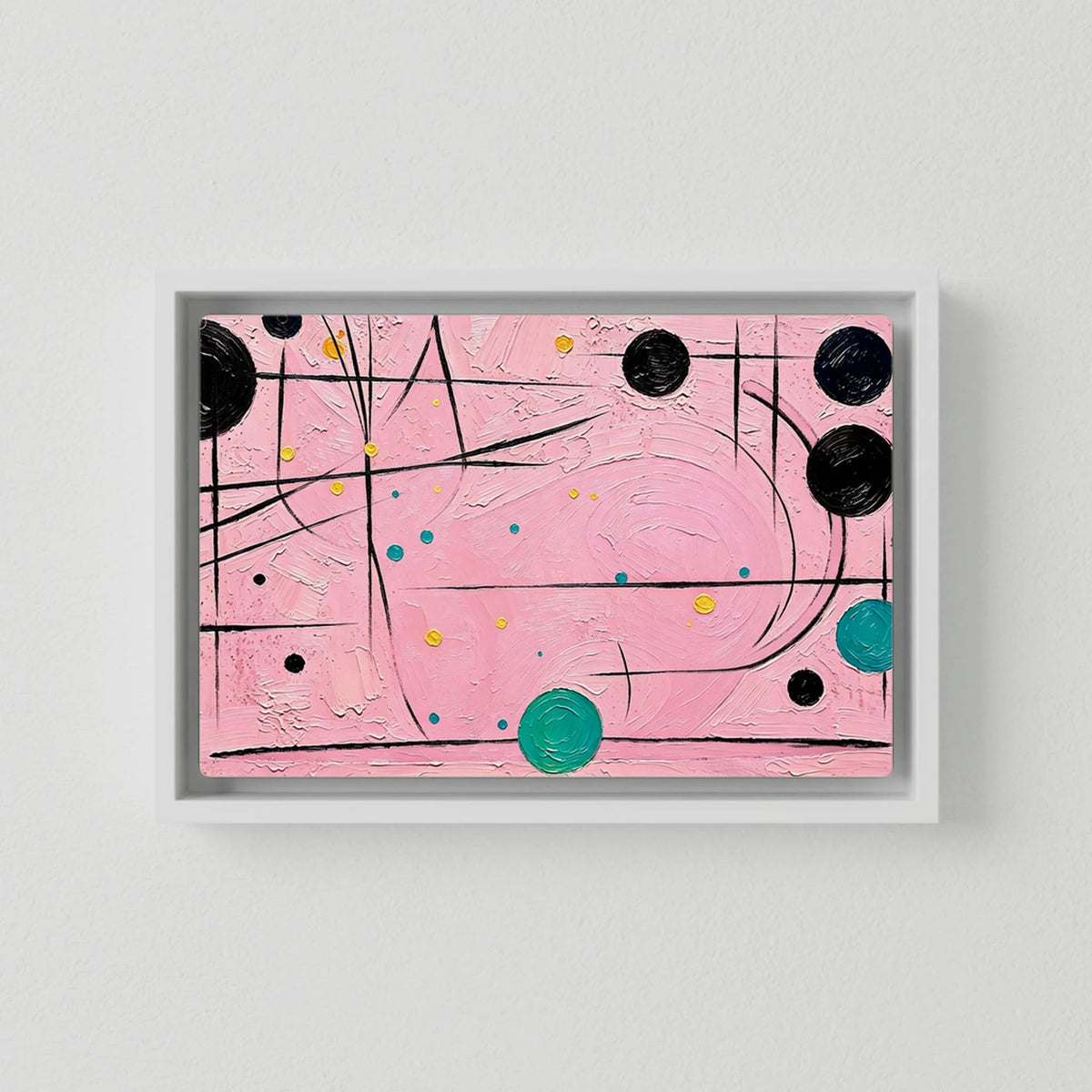 Pink Cat Canvas Art