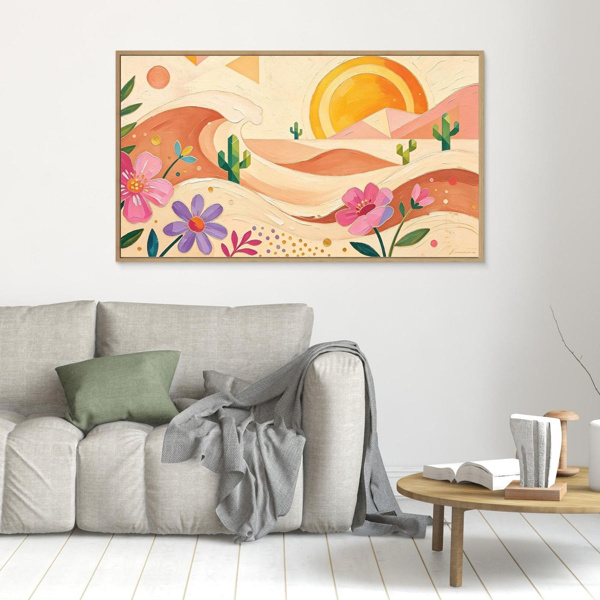 Bohemian Desert Sunset Canvas