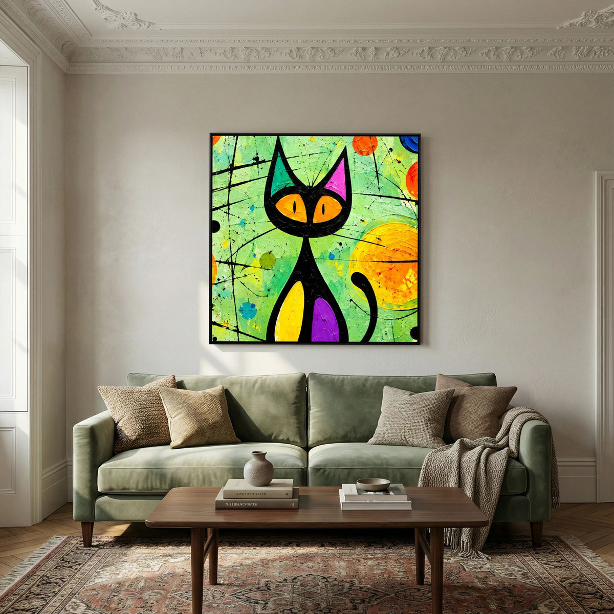 Smitten Kitten Canvas Wall Art