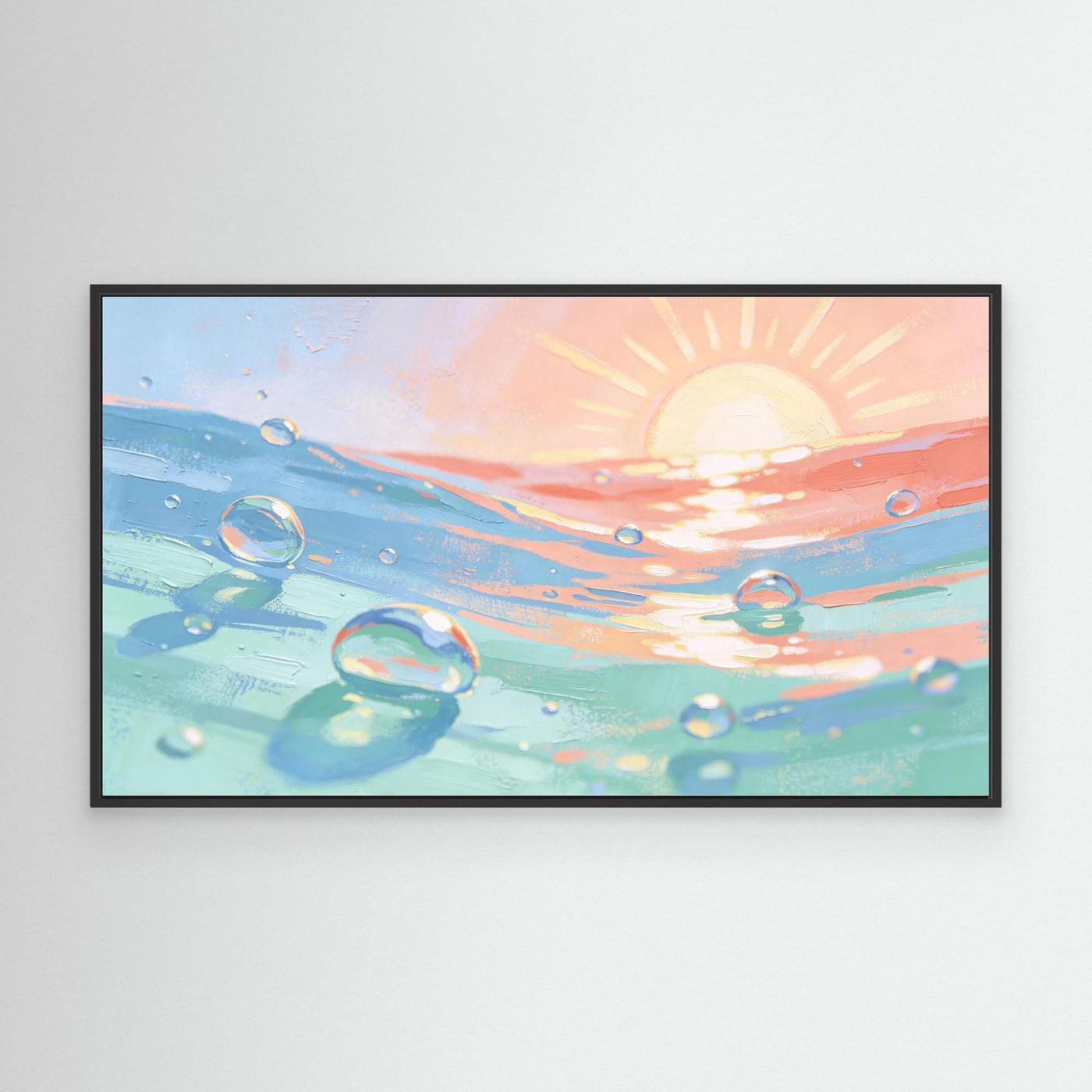 Sun And Sea Bubbles Canvas 