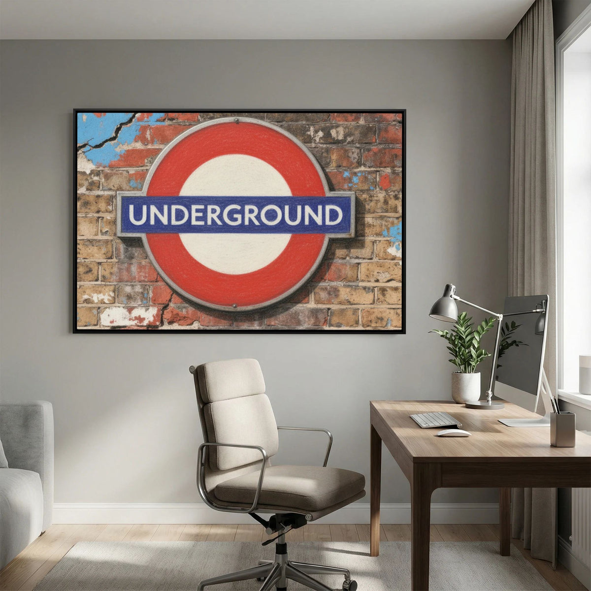 Retro London Underground Sign