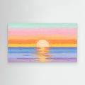 Pastel sea At Sunset Canvas