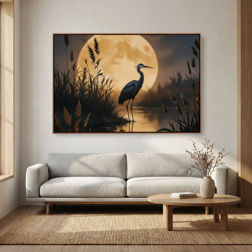 Heron In Wetlands