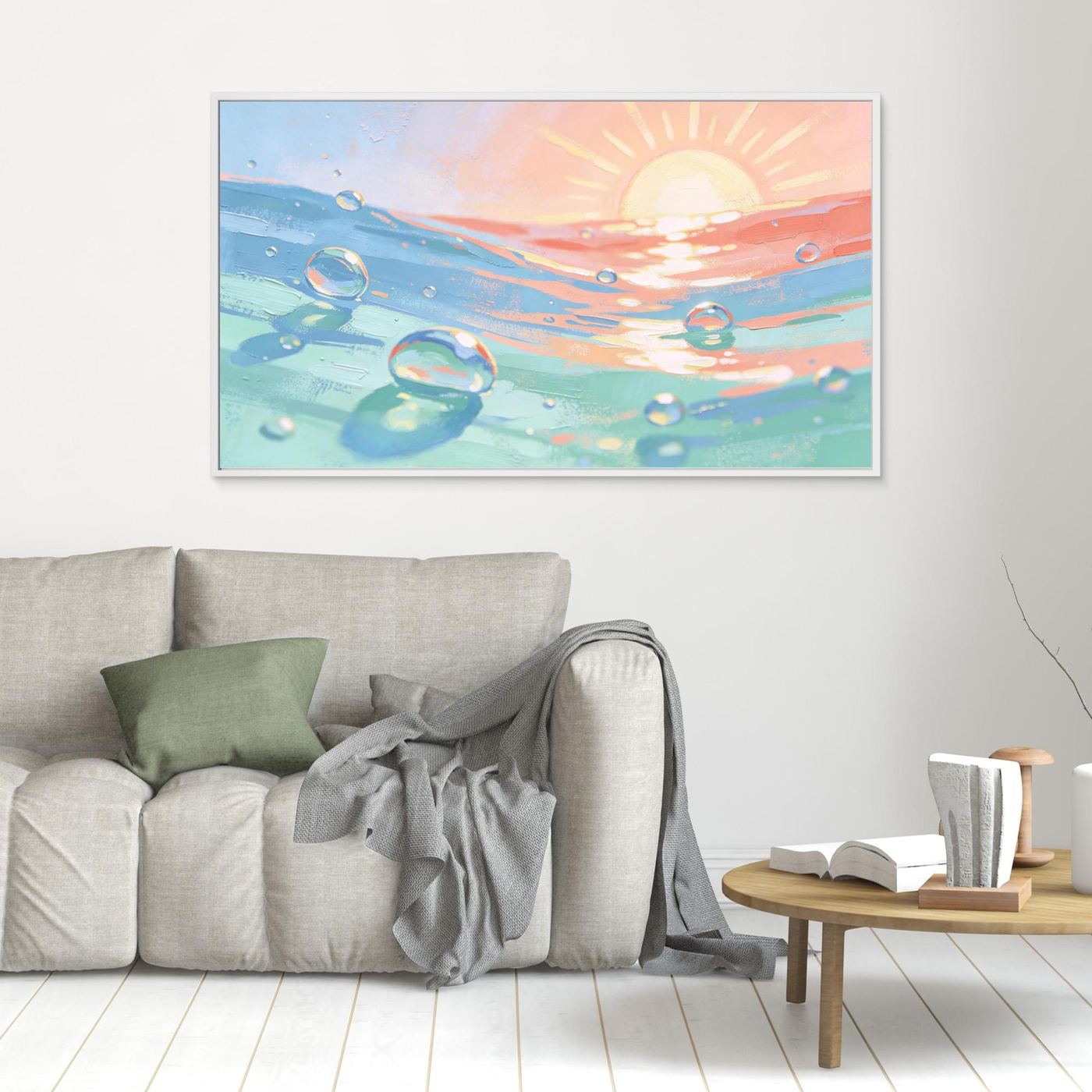 Sun And Sea Bubbles Canvas 