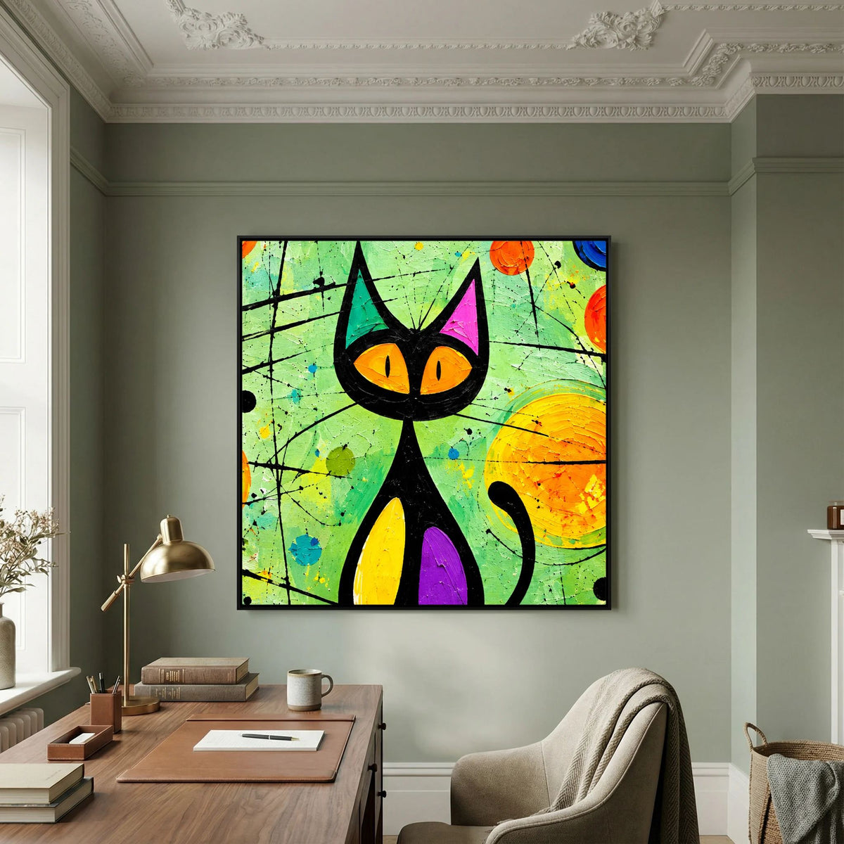 Smitten Kitten Canvas Wall Art
