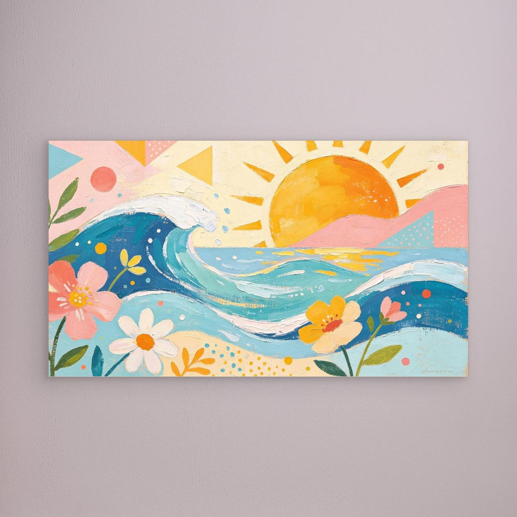 Pastel Pacific Bliss Canvas Wall Art