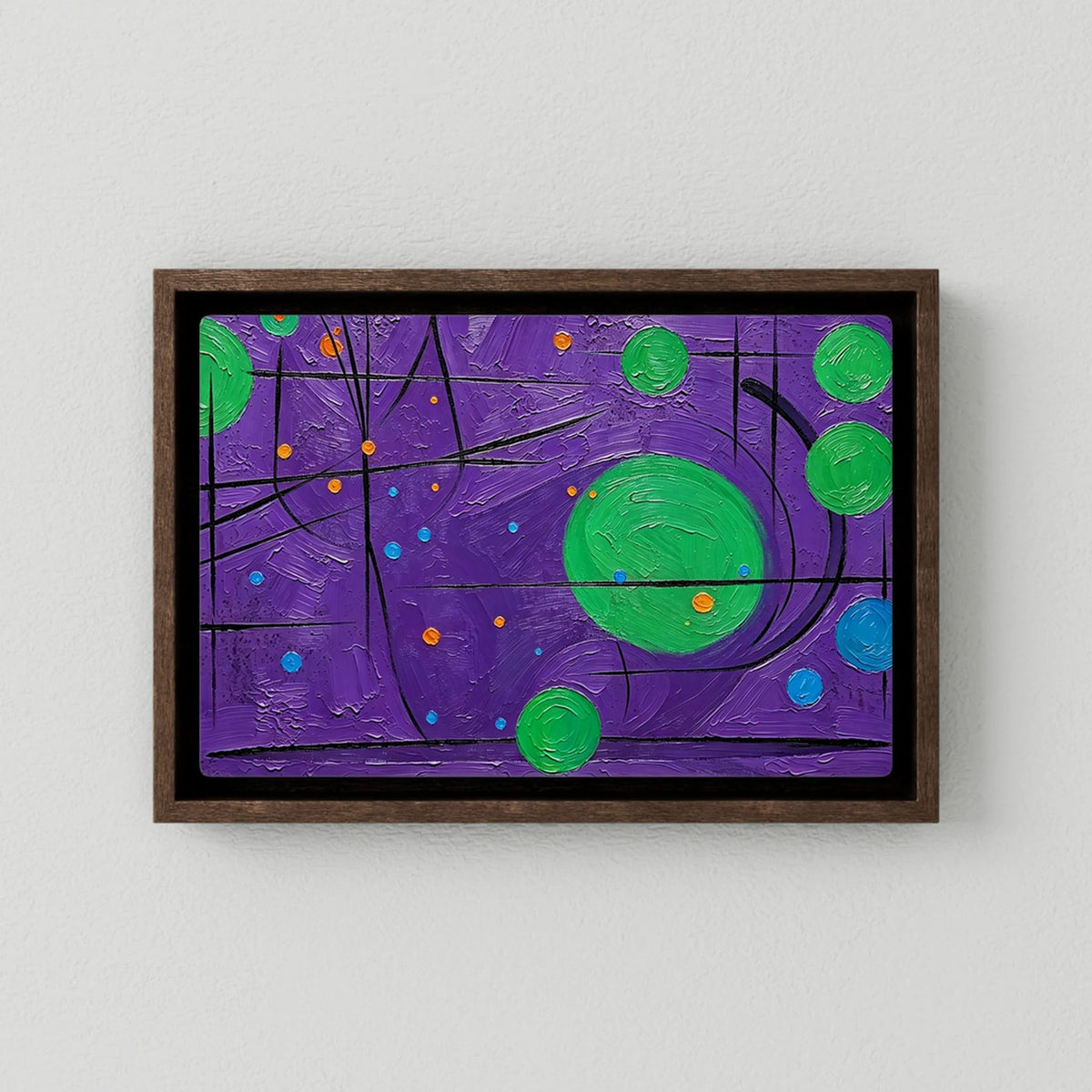 Purple Cat Canvas Art