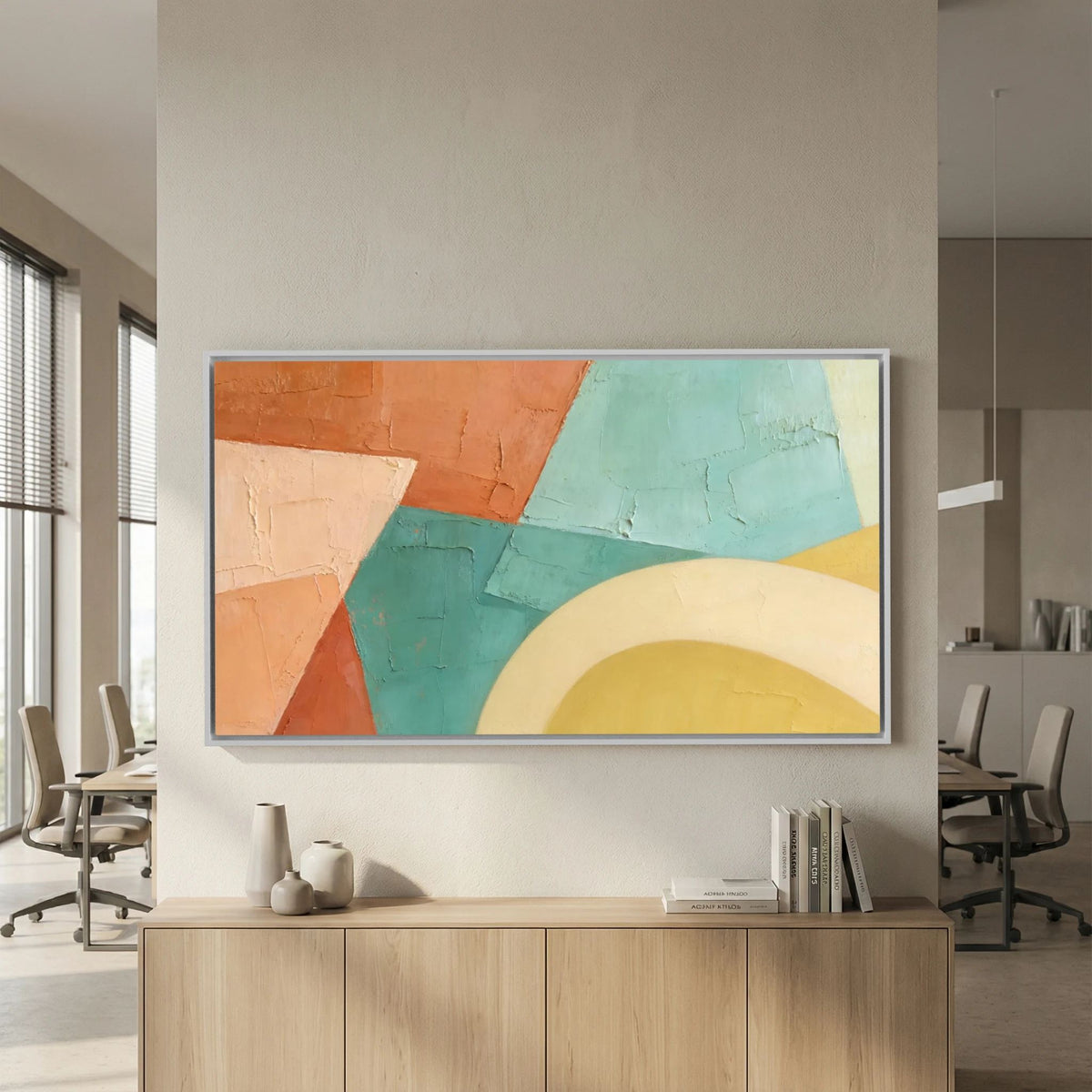 Sediment Layers  Large Wall Canvas 