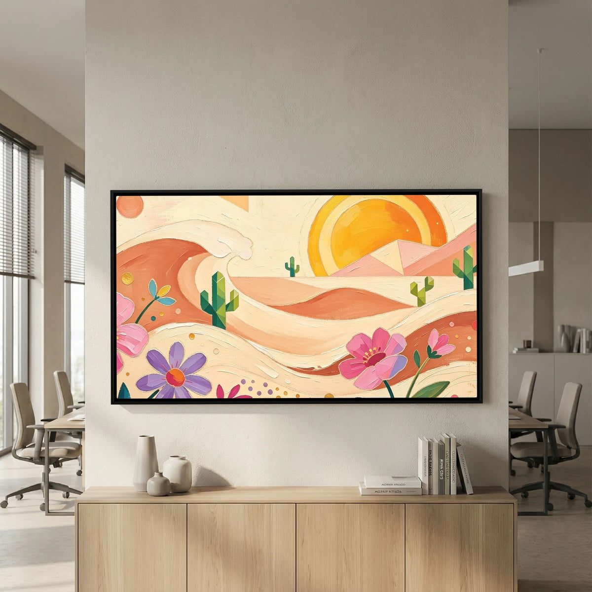 Bohemian Desert Sunset Canvas