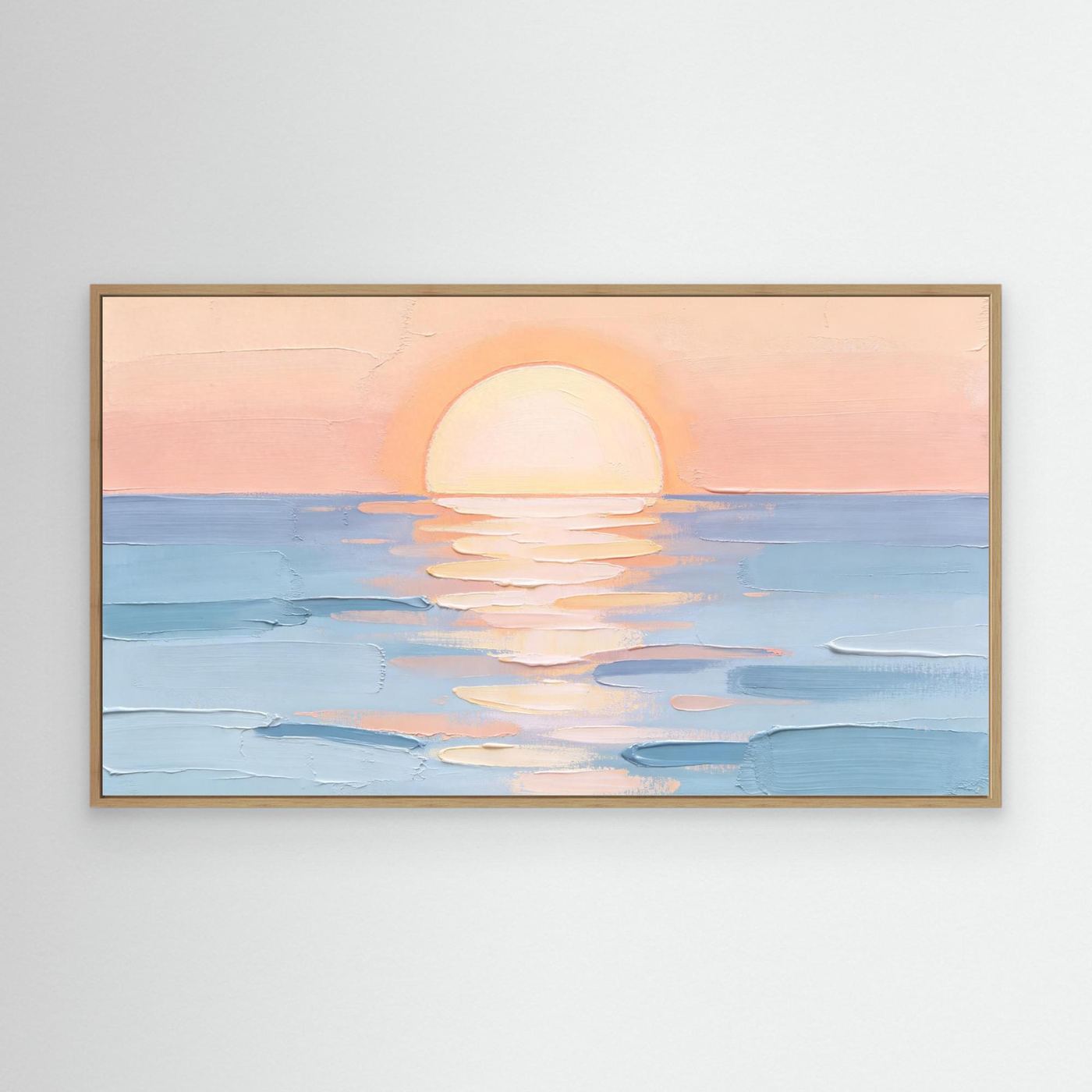 Pastel Sun Dip Wall Canvas