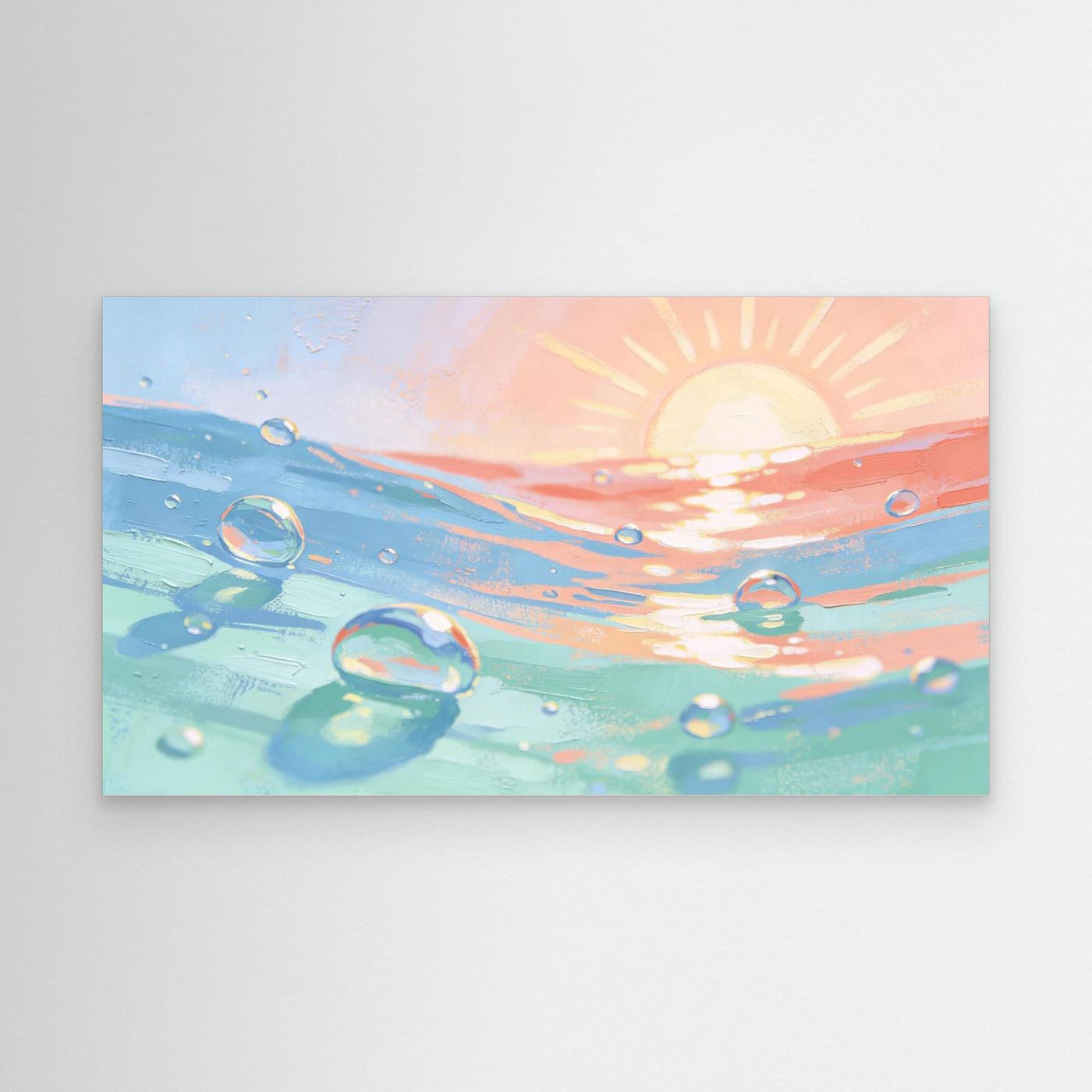Sun And Sea Bubbles Canvas 