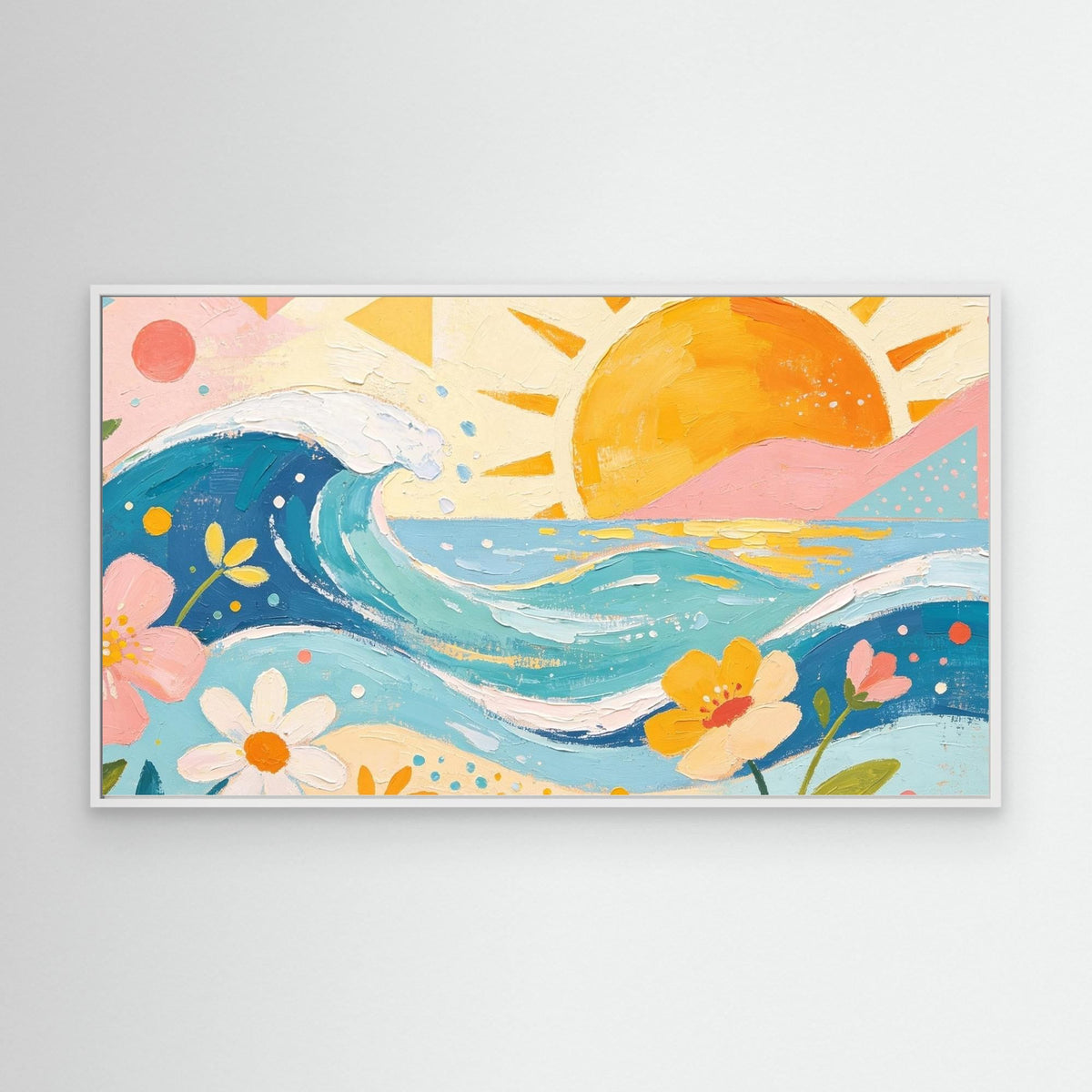 Pastel Pacific Bliss Canvas Wall Art