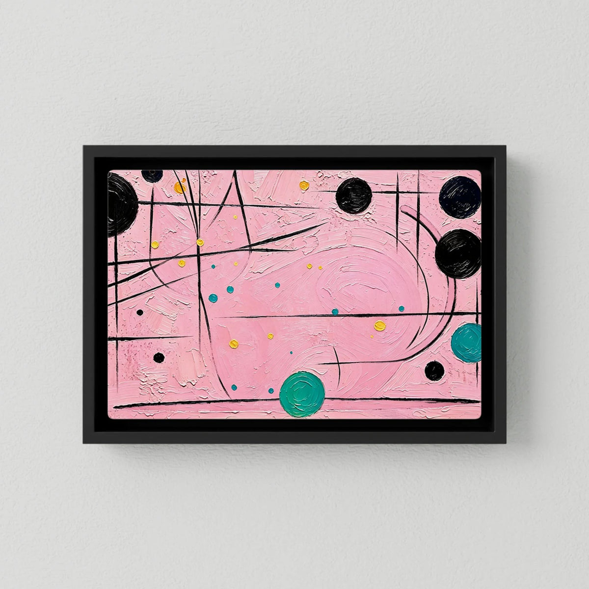 Pink Cat Canvas Art