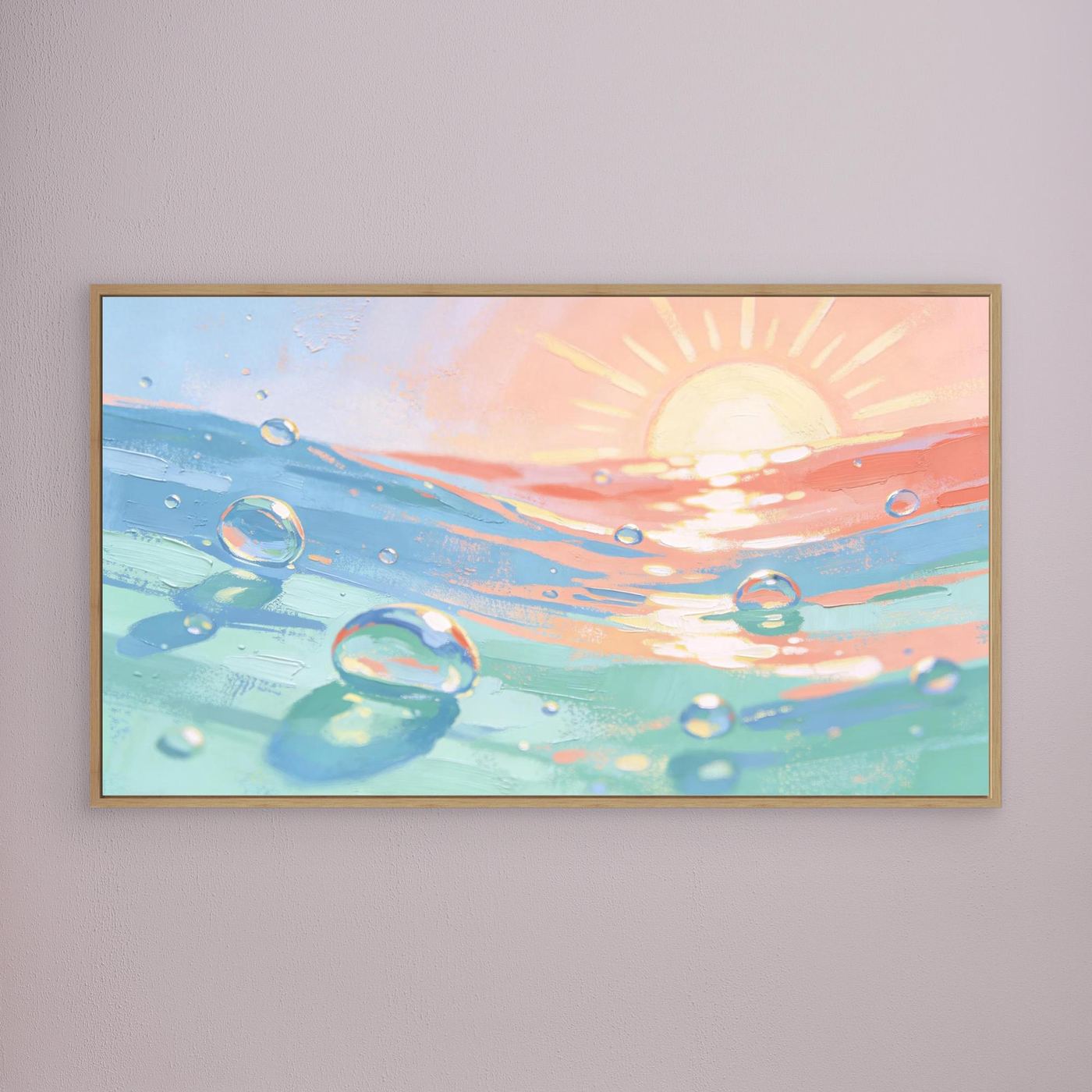 Sun And Sea Bubbles Canvas 