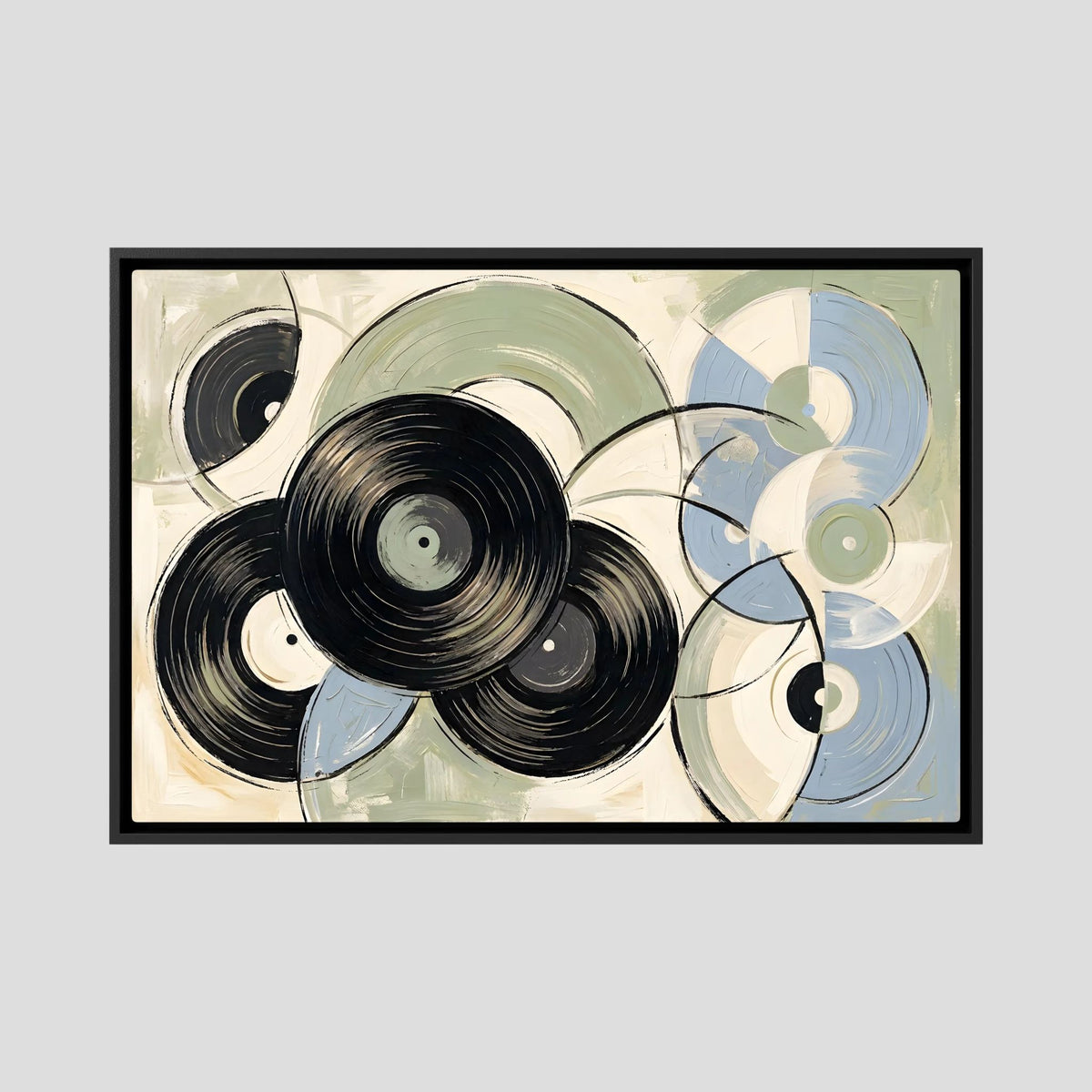 Vinyl Purest blue sage Canvas wall art