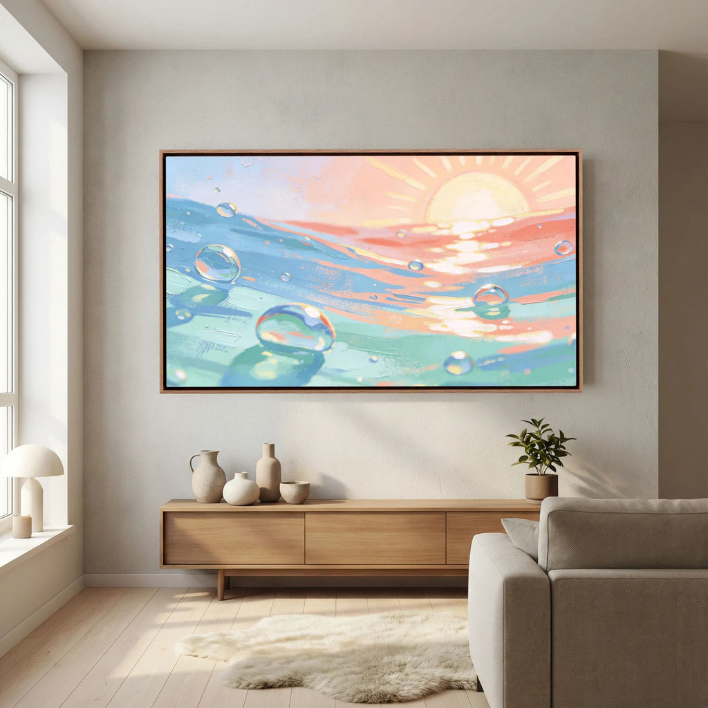 Sun And Sea Bubbles Canvas 