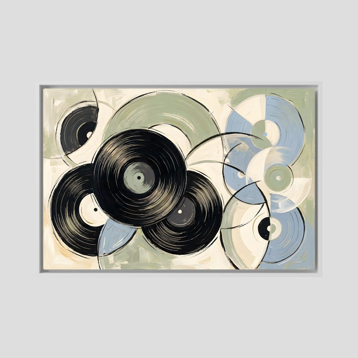 Vinyl Purest blue sage Canvas wall art