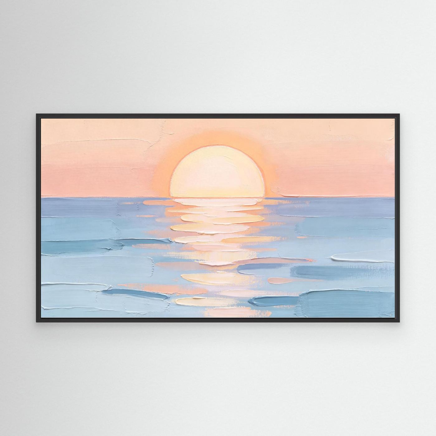 Pastel Sun Dip Wall Canvas