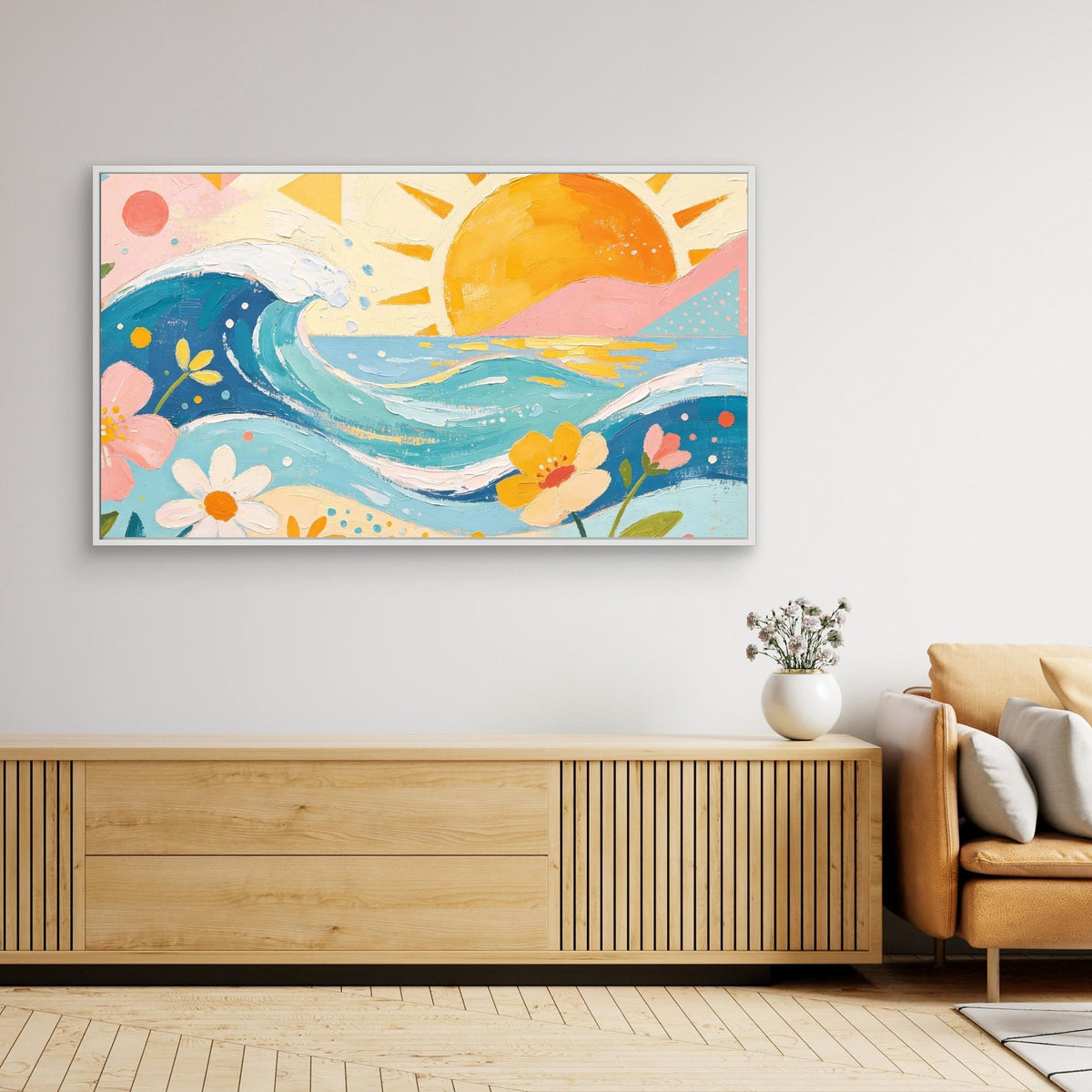 Pastel Pacific Bliss Canvas Wall Art