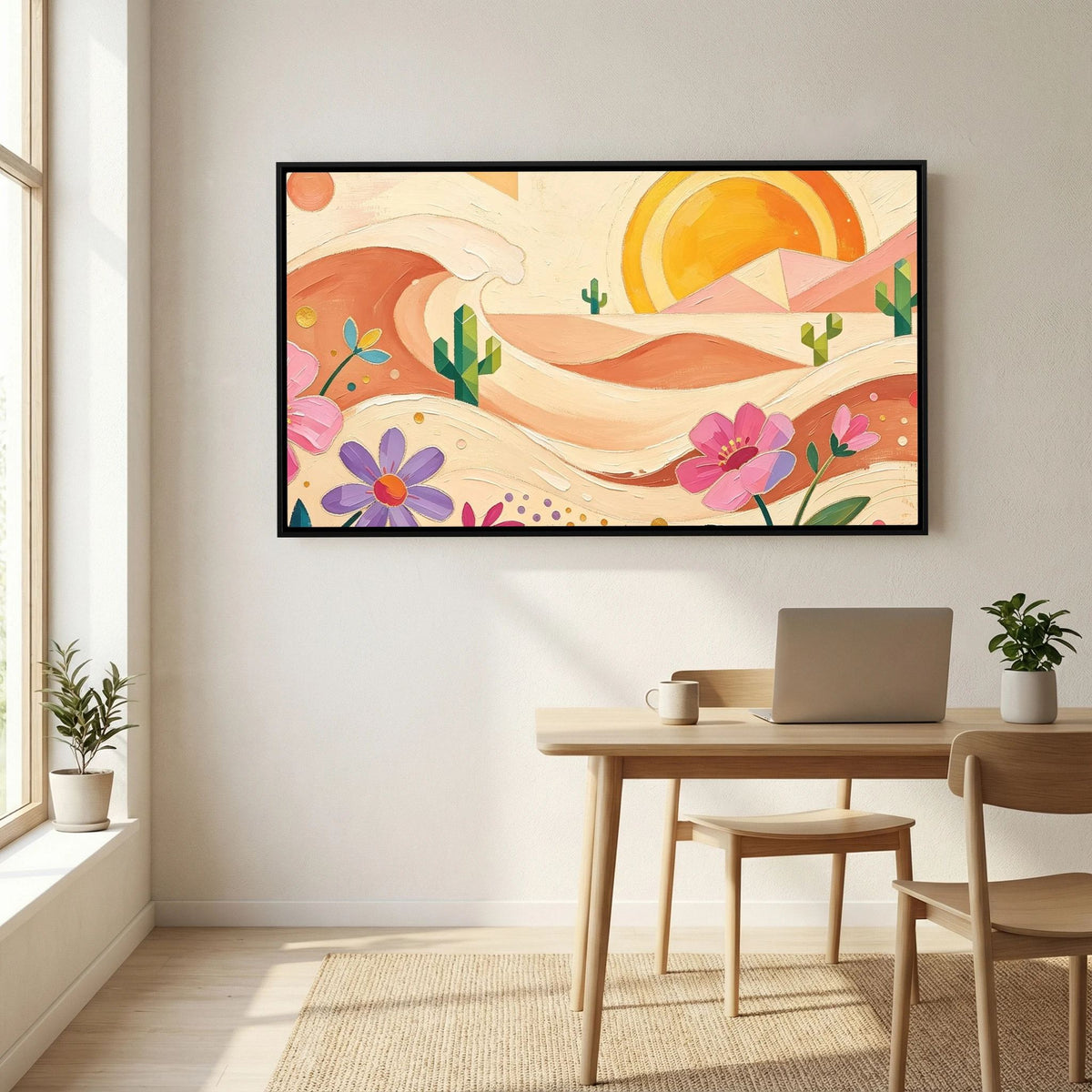 Bohemian Desert Sunset Canvas