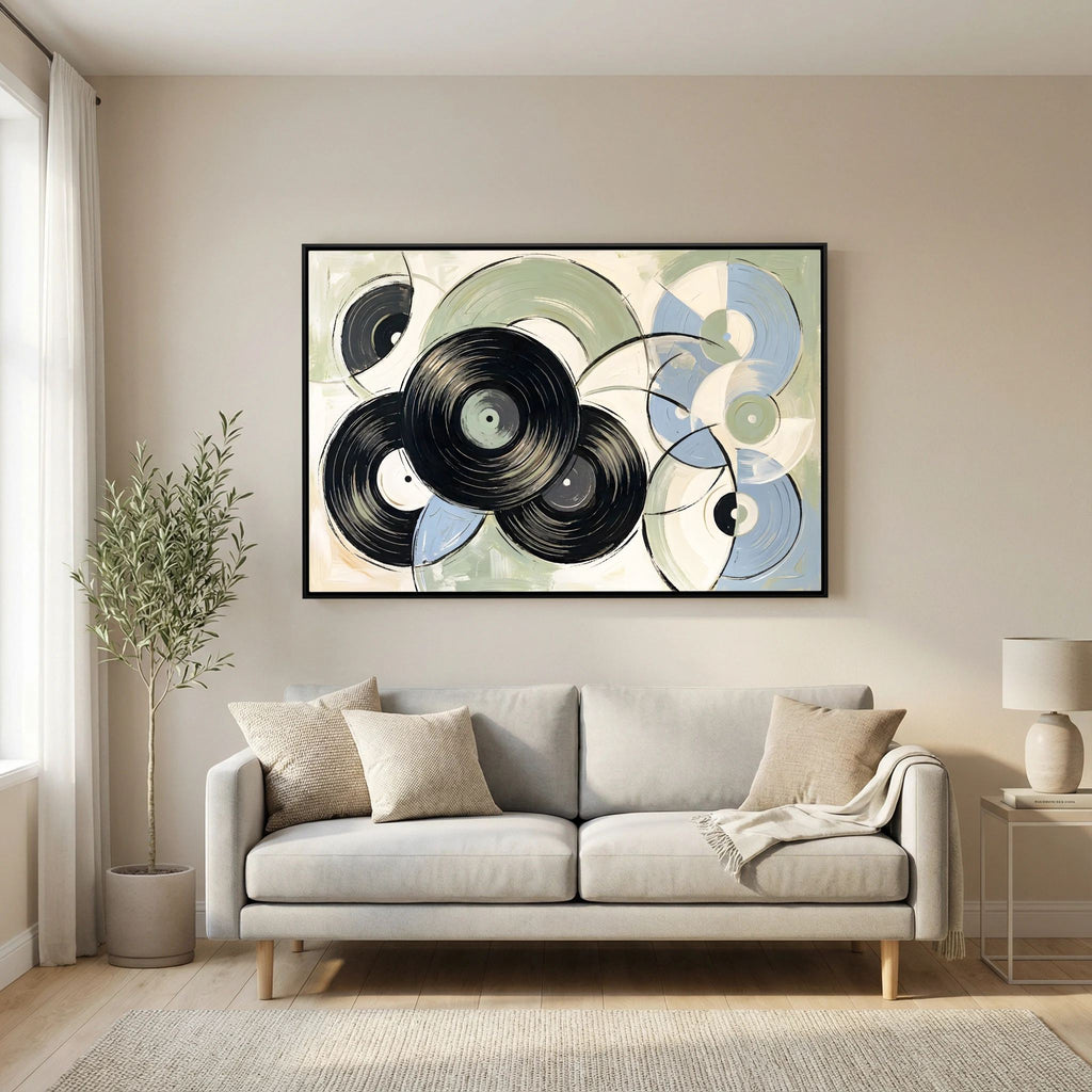 Vinyl Purest blue sage Canvas wall art