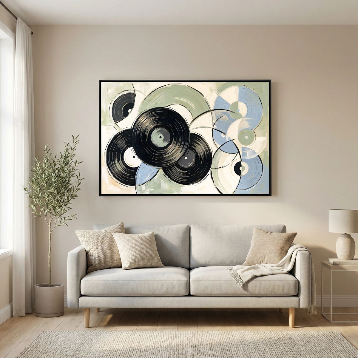 Vinyl Purest blue sage Canvas wall art