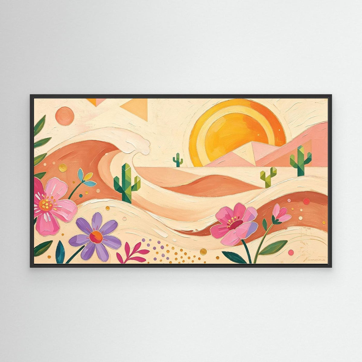 Bohemian Desert Sunset Canvas