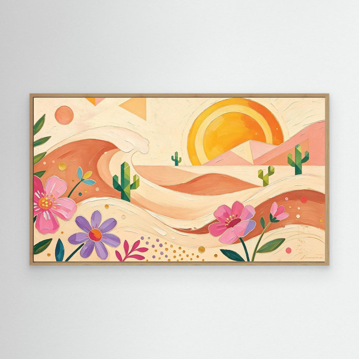 Bohemian Desert Sunset Canvas