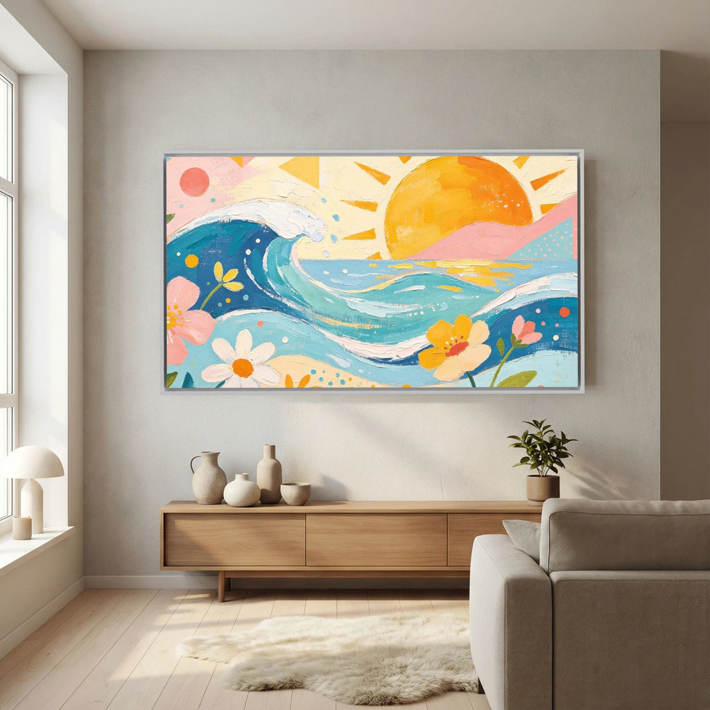 Pastel Pacific Bliss Canvas Wall Art
