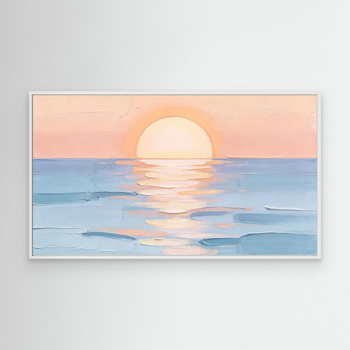 Pastel Sun Dip Wall Canvas