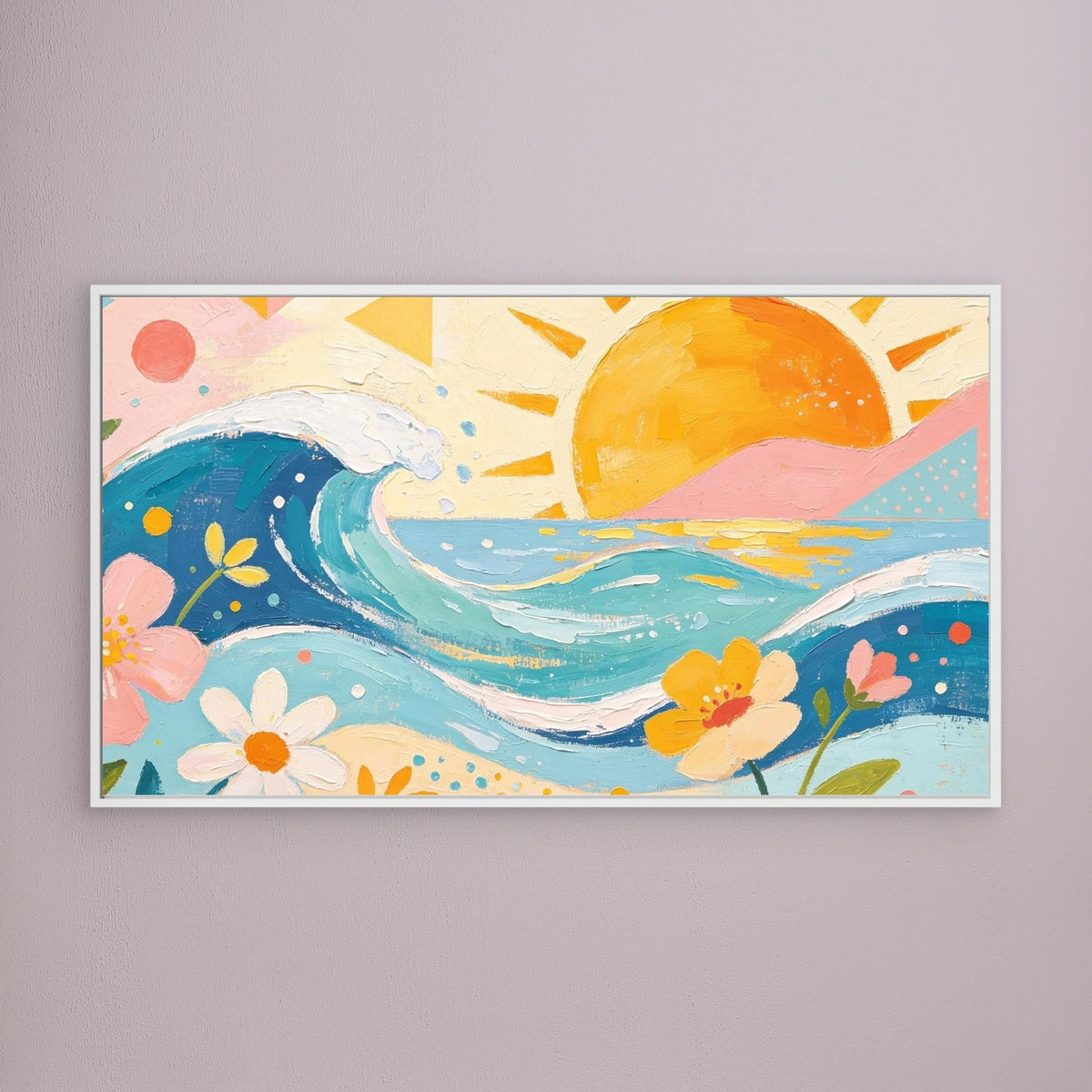 Pastel Pacific Bliss Canvas Wall Art