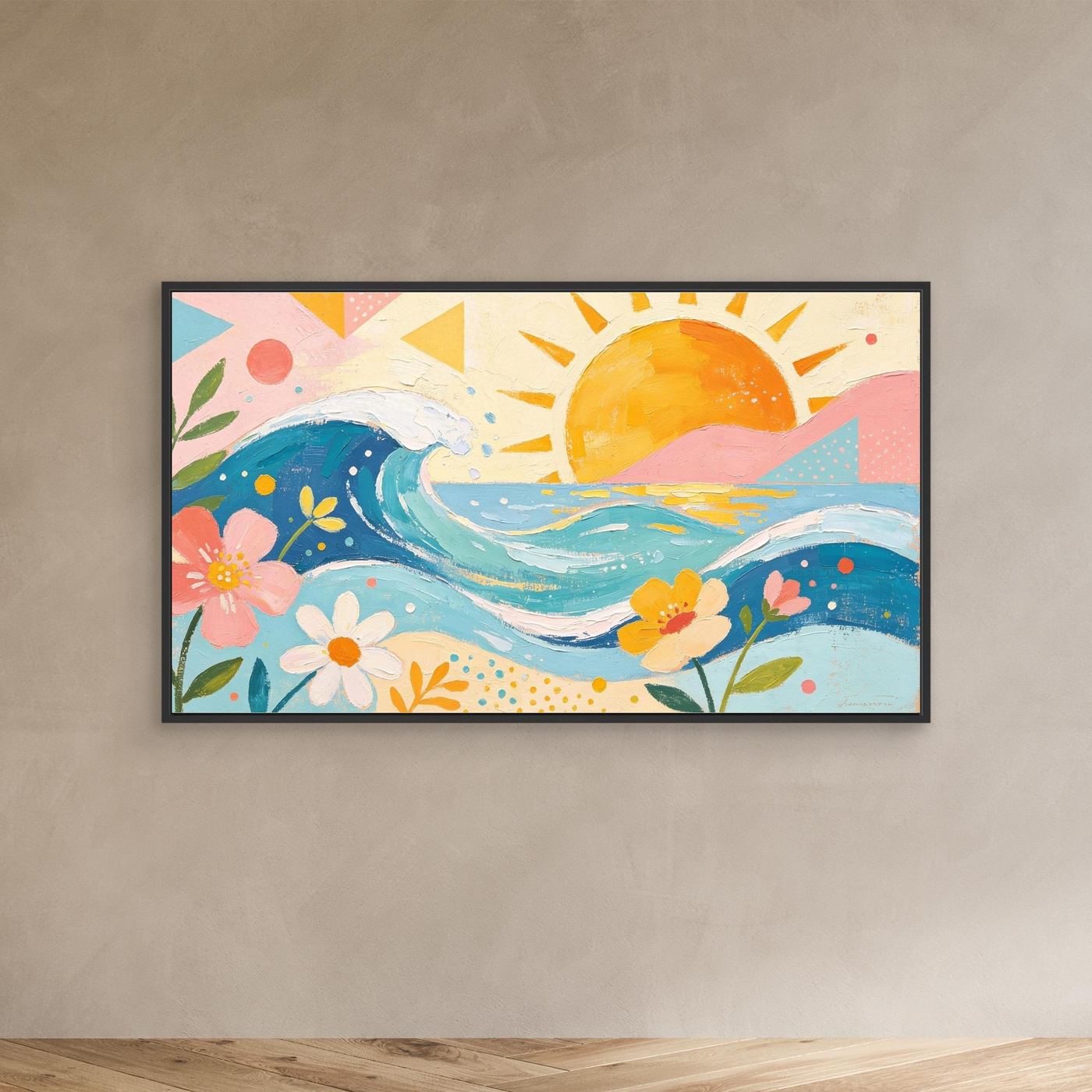 Pastel Pacific Bliss Canvas Wall Art