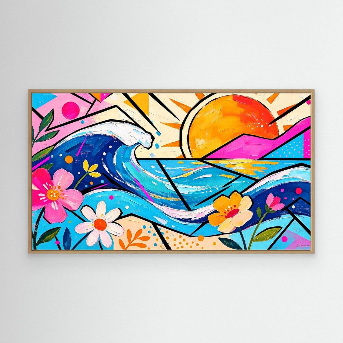 Pastel Pacific Beach Canvas Wall Art