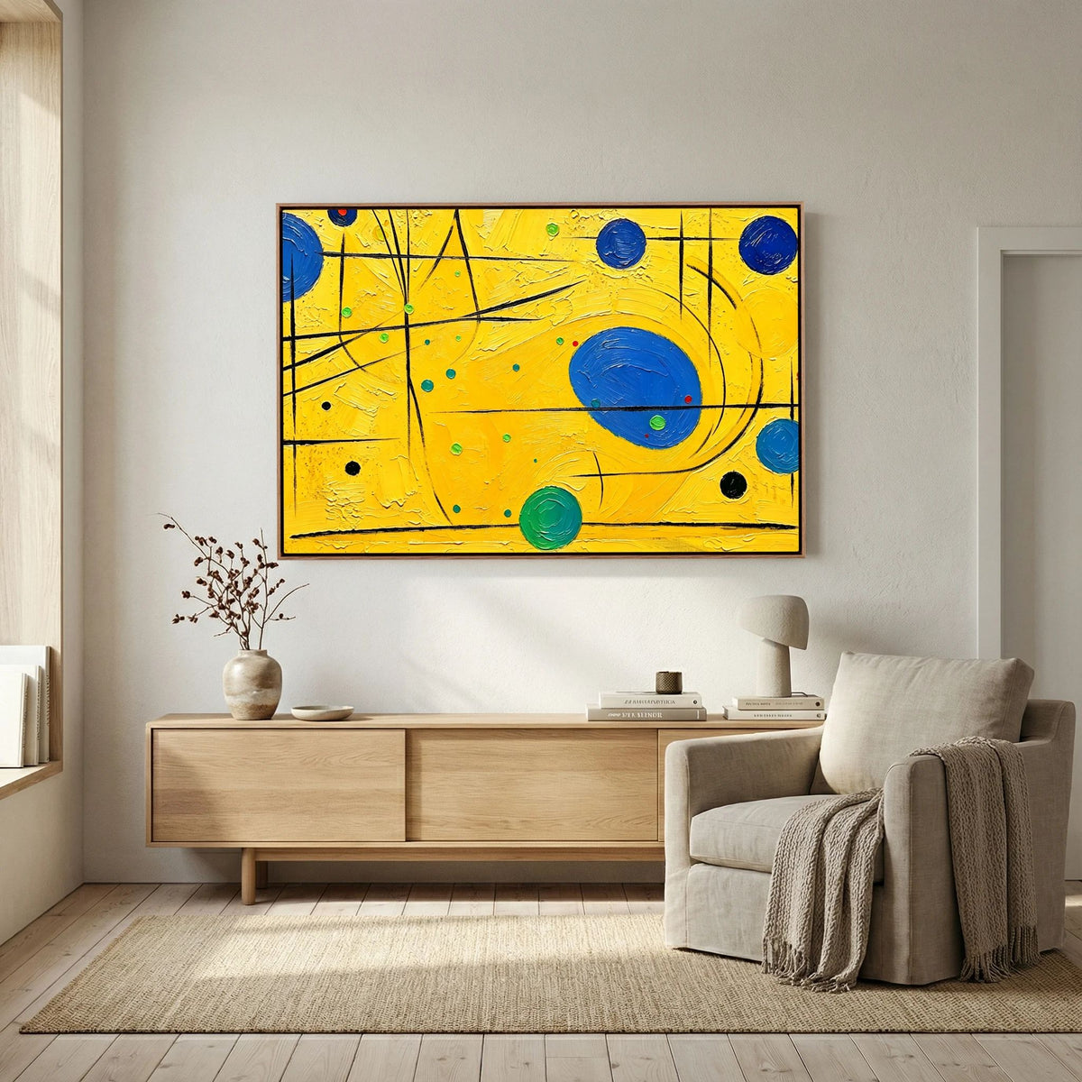 Yellow Cat Canvas Art