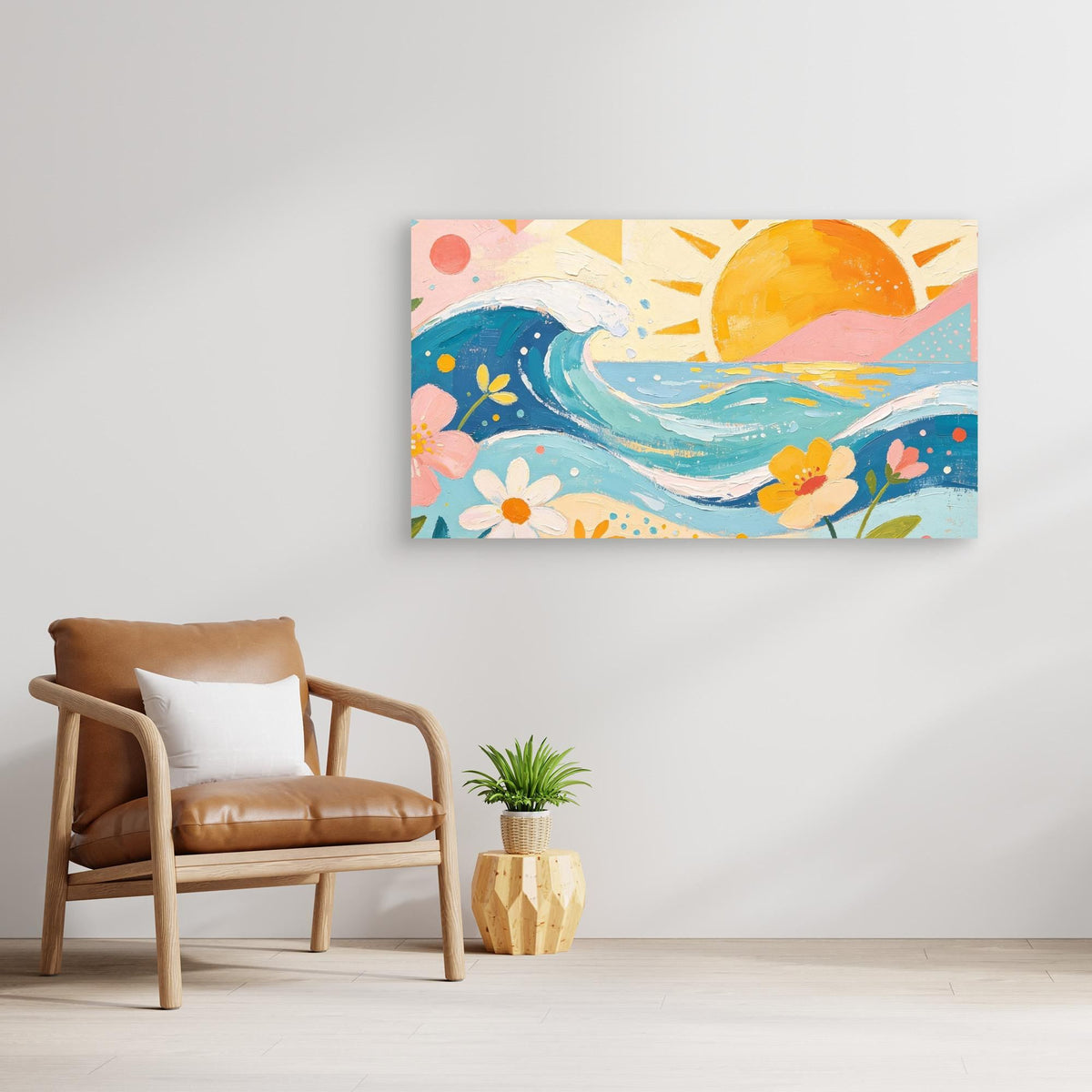 Pastel Pacific Bliss Canvas Wall Art