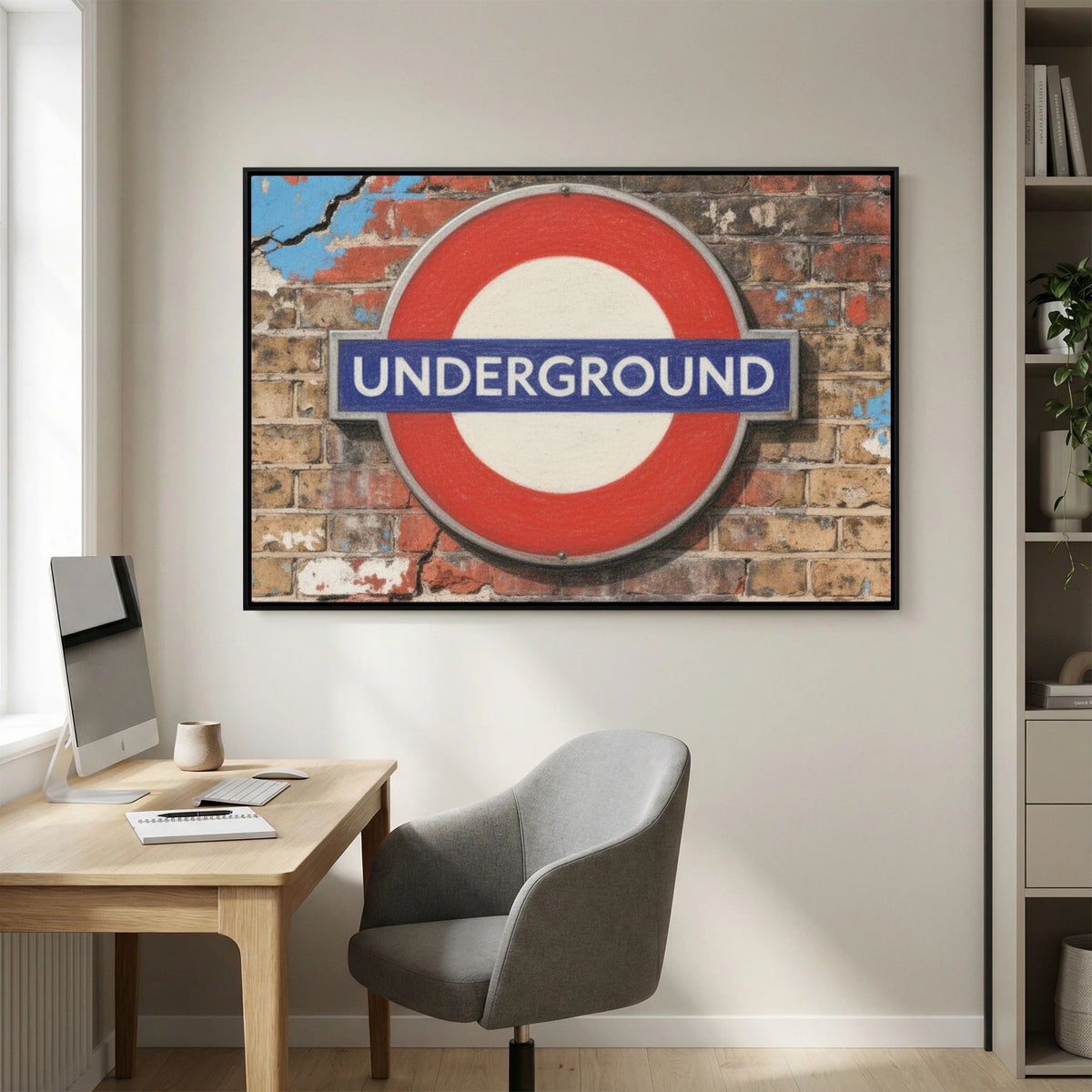 Retro London Underground Sign