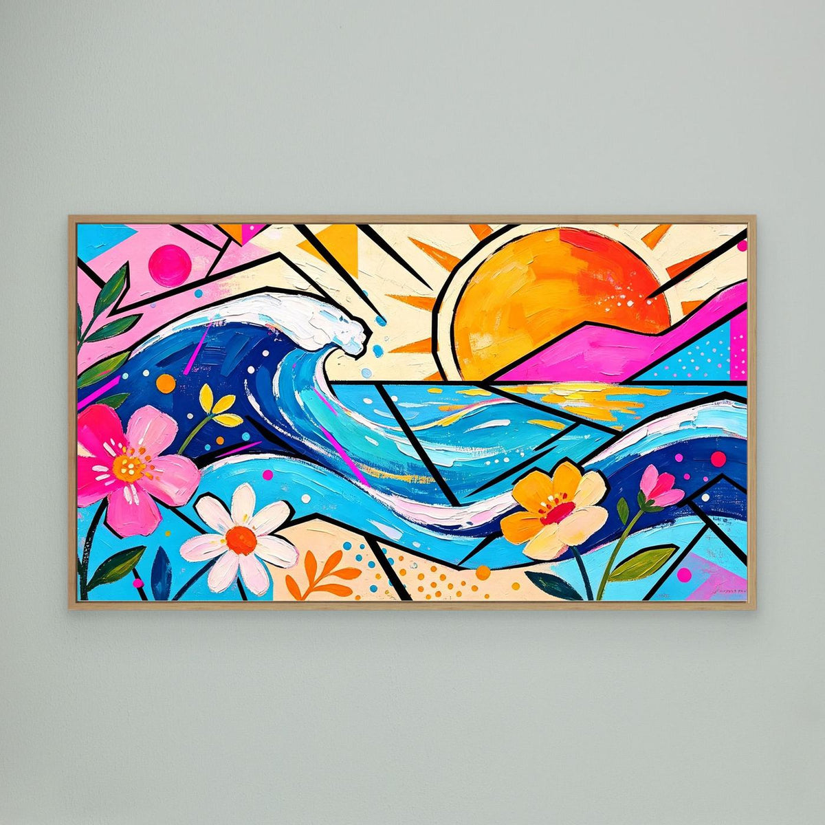 Pastel Pacific Beach Canvas Wall Art