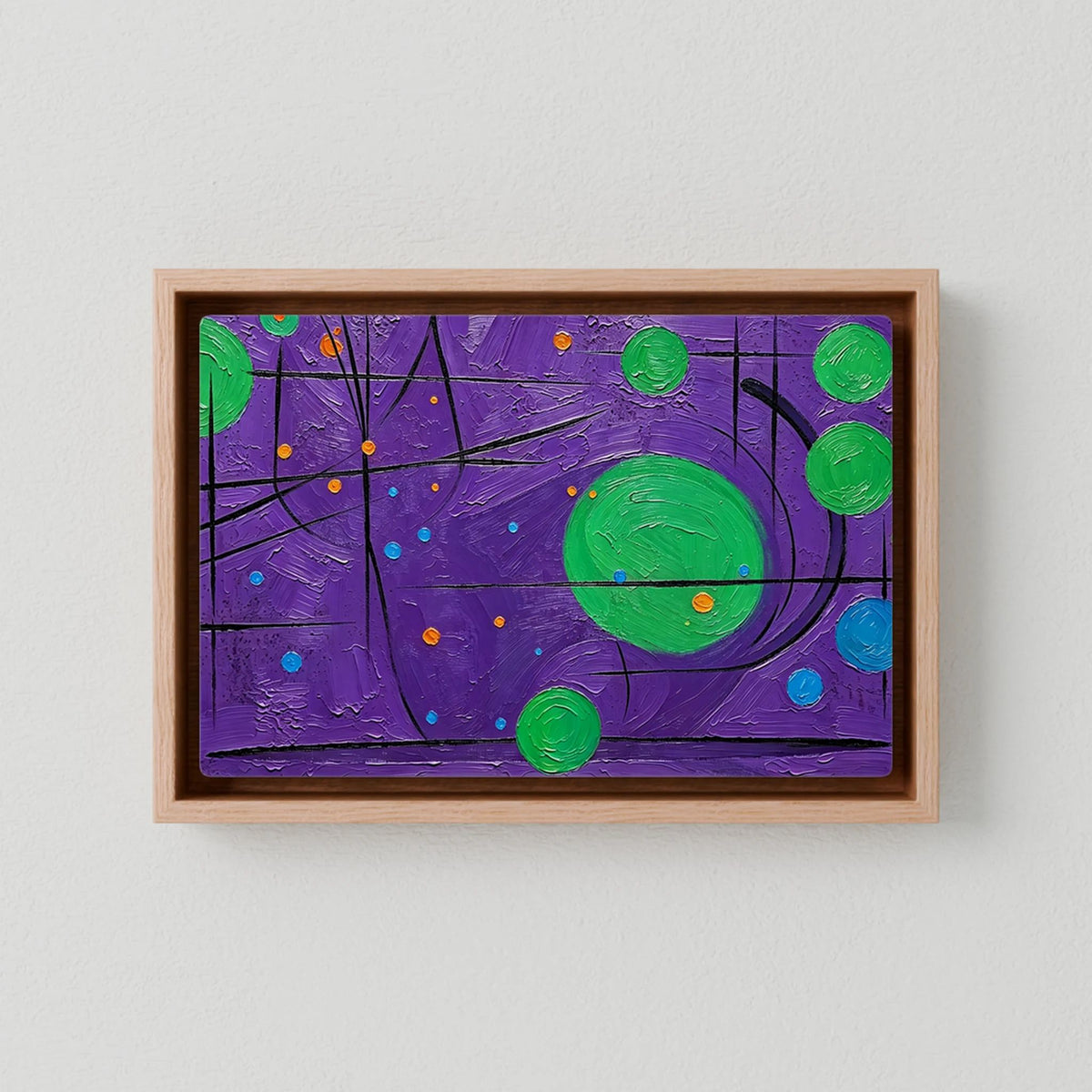 Purple Cat Canvas Art