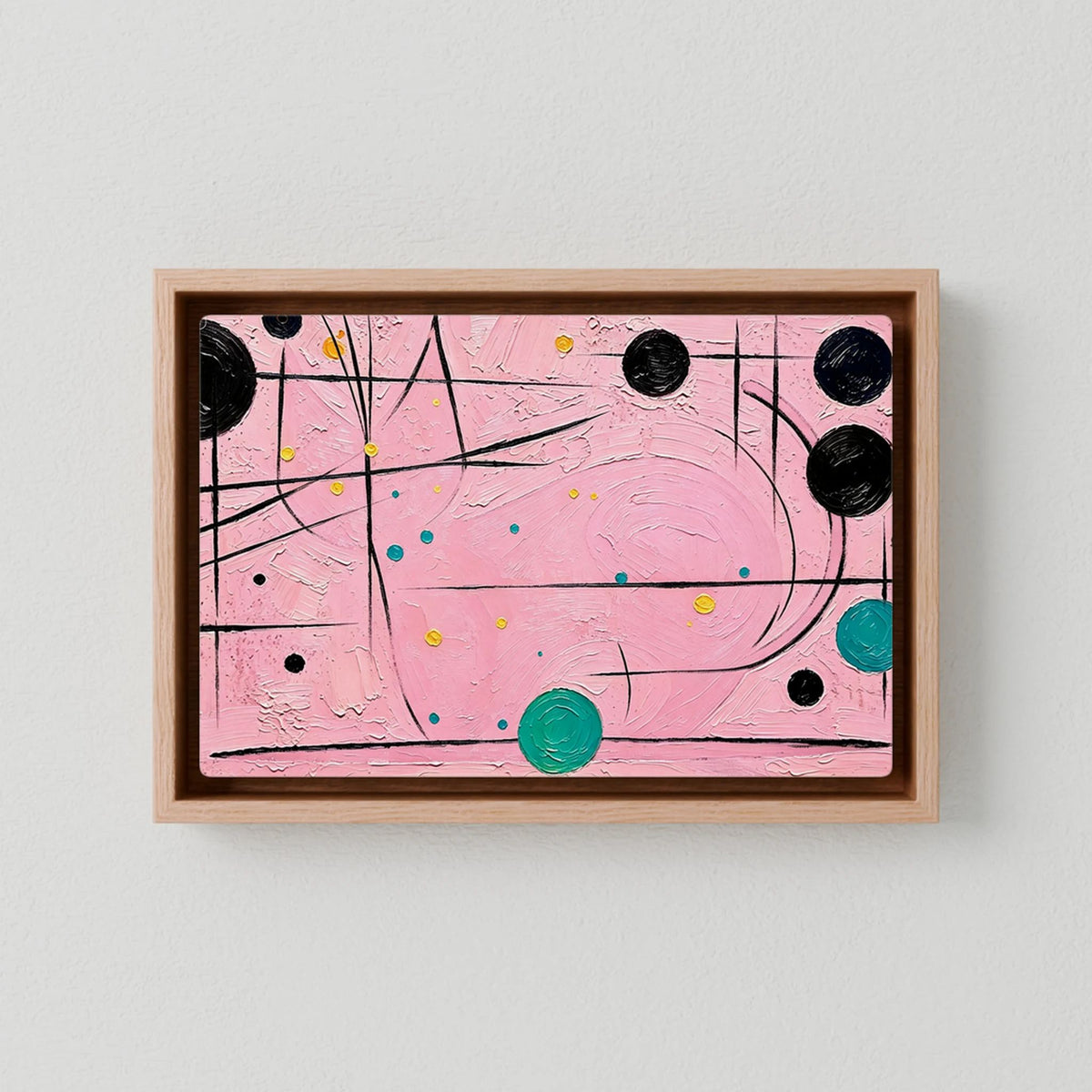 Pink Cat Canvas Art