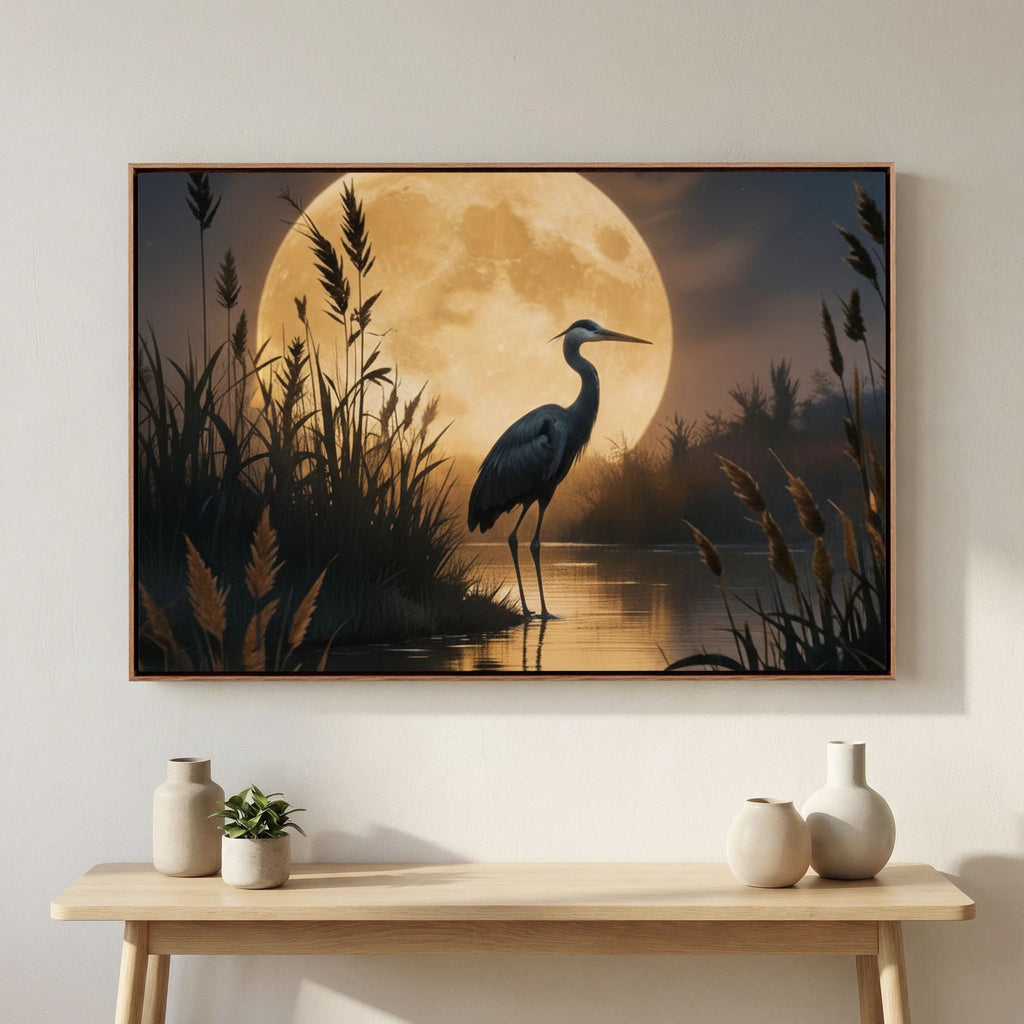 Heron In Wetlands