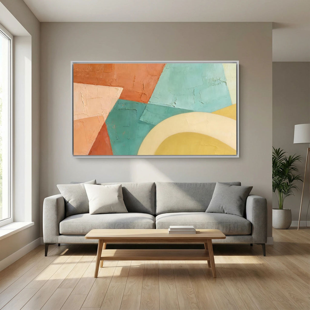 Sediment Layers  Large Wall Canvas 