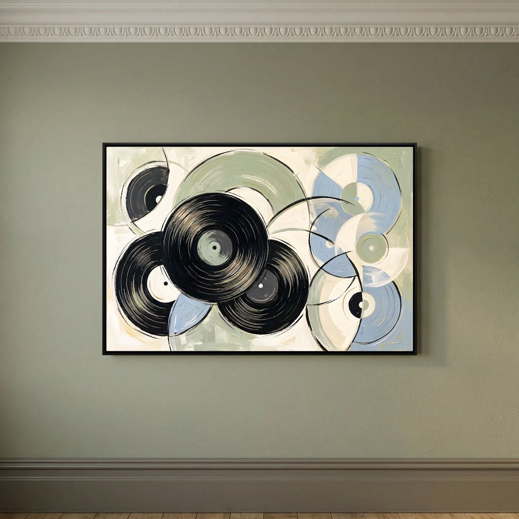 Vinyl Purest blue sage Canvas wall art